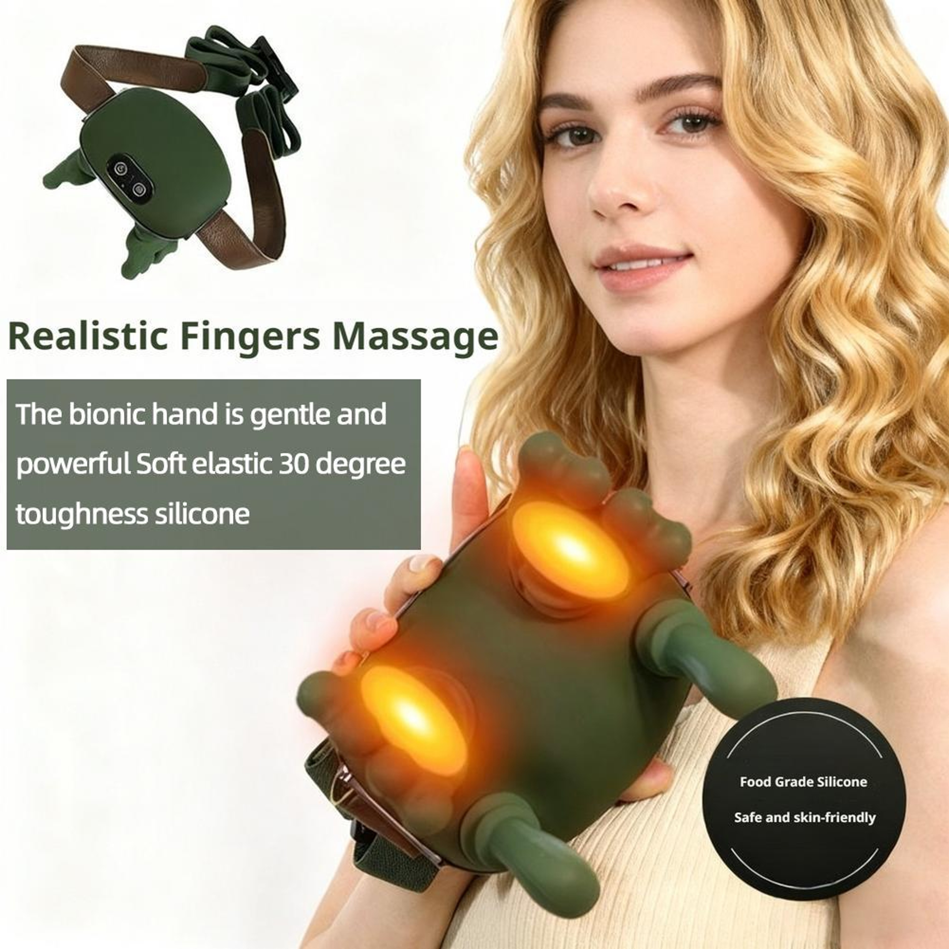 Electric Kneading Pillow, Modes Bionic Neck Shoulder Massager for Relaxing Neck and Leg Muscles – view 5