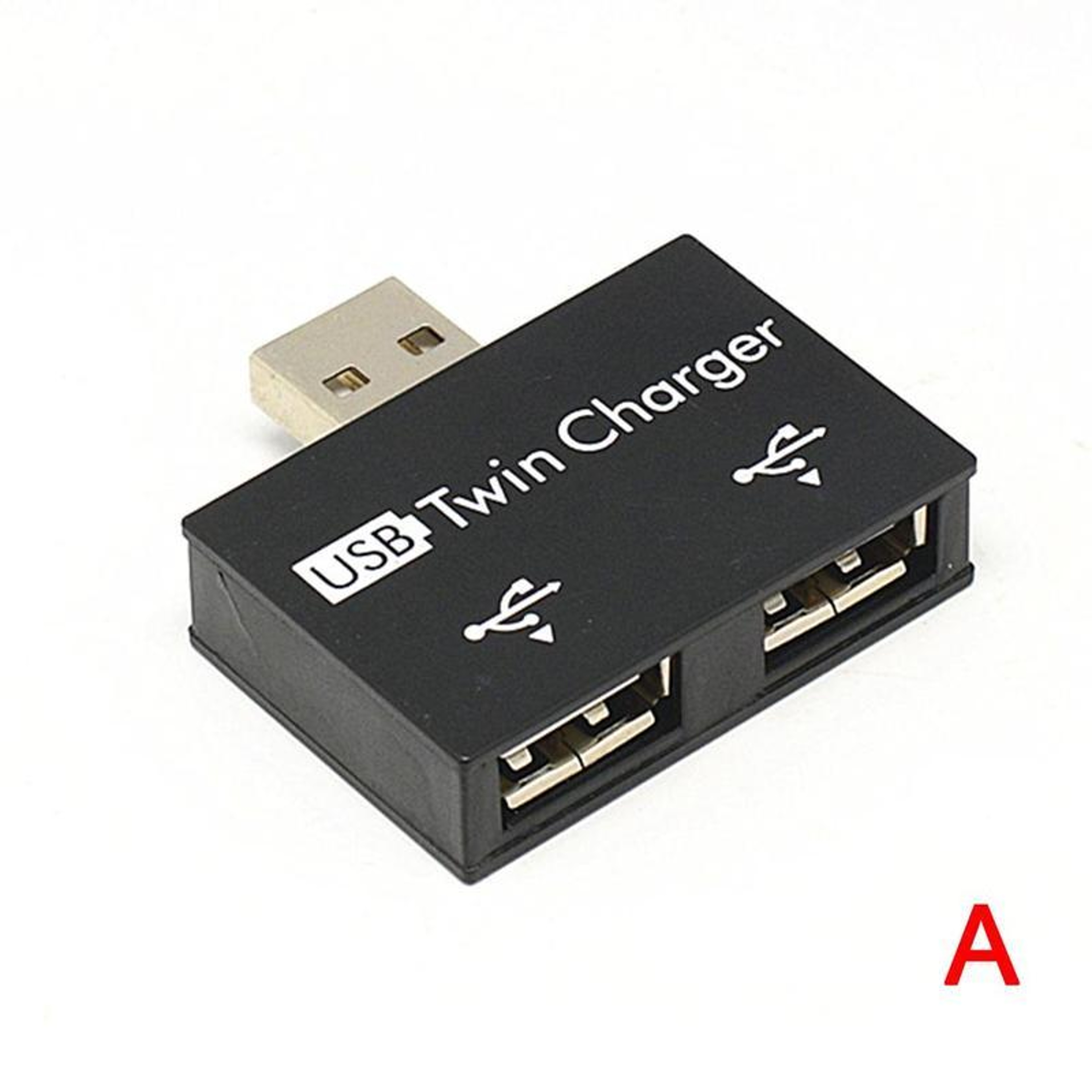 Charging Data Interface Splitter, OTG Head Hub Adapter, Dual Port USB Current Extender – view 7