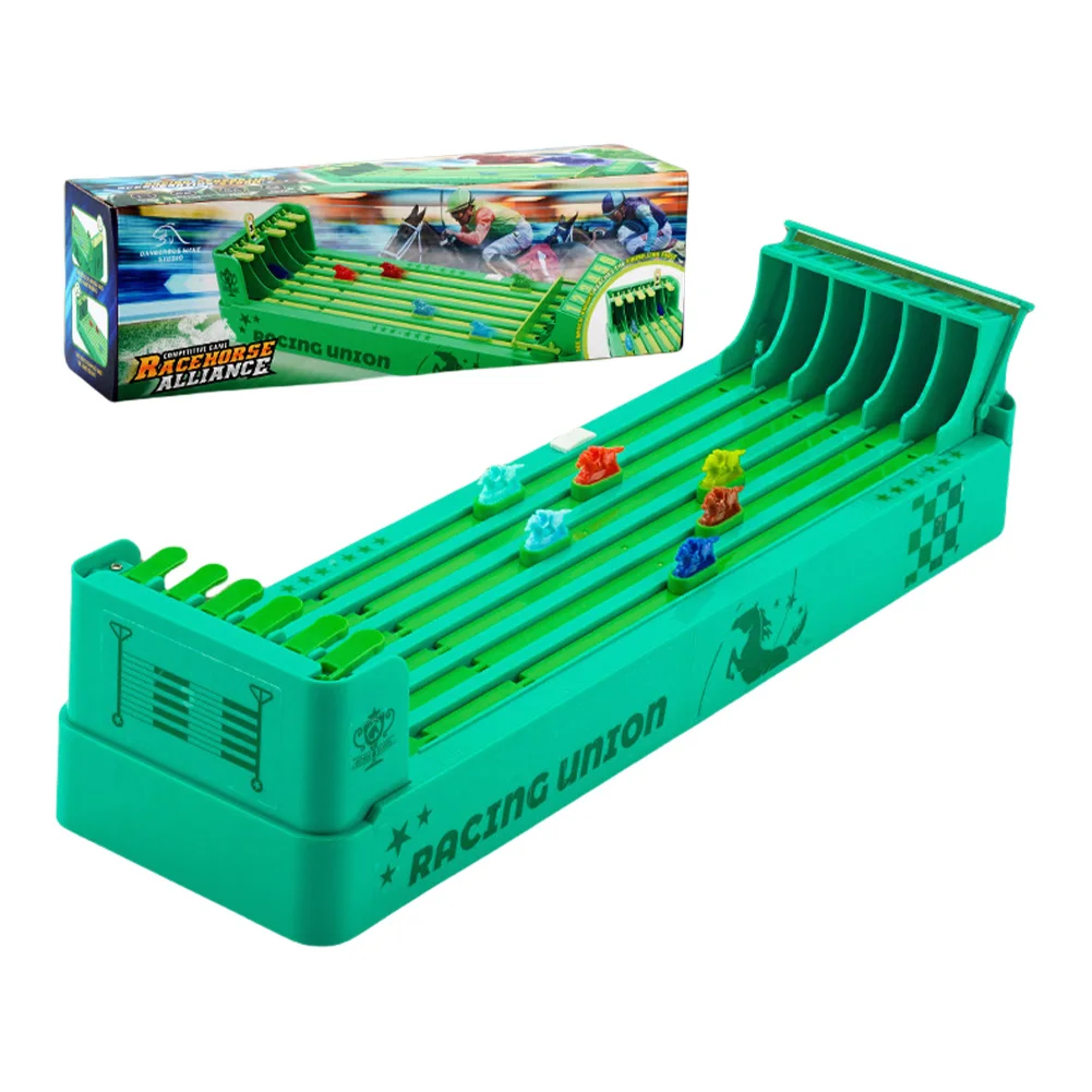 Interactive Horse Race Board Game, Battery Powered Desktop Racing Machine Set for Family Fun – view 7