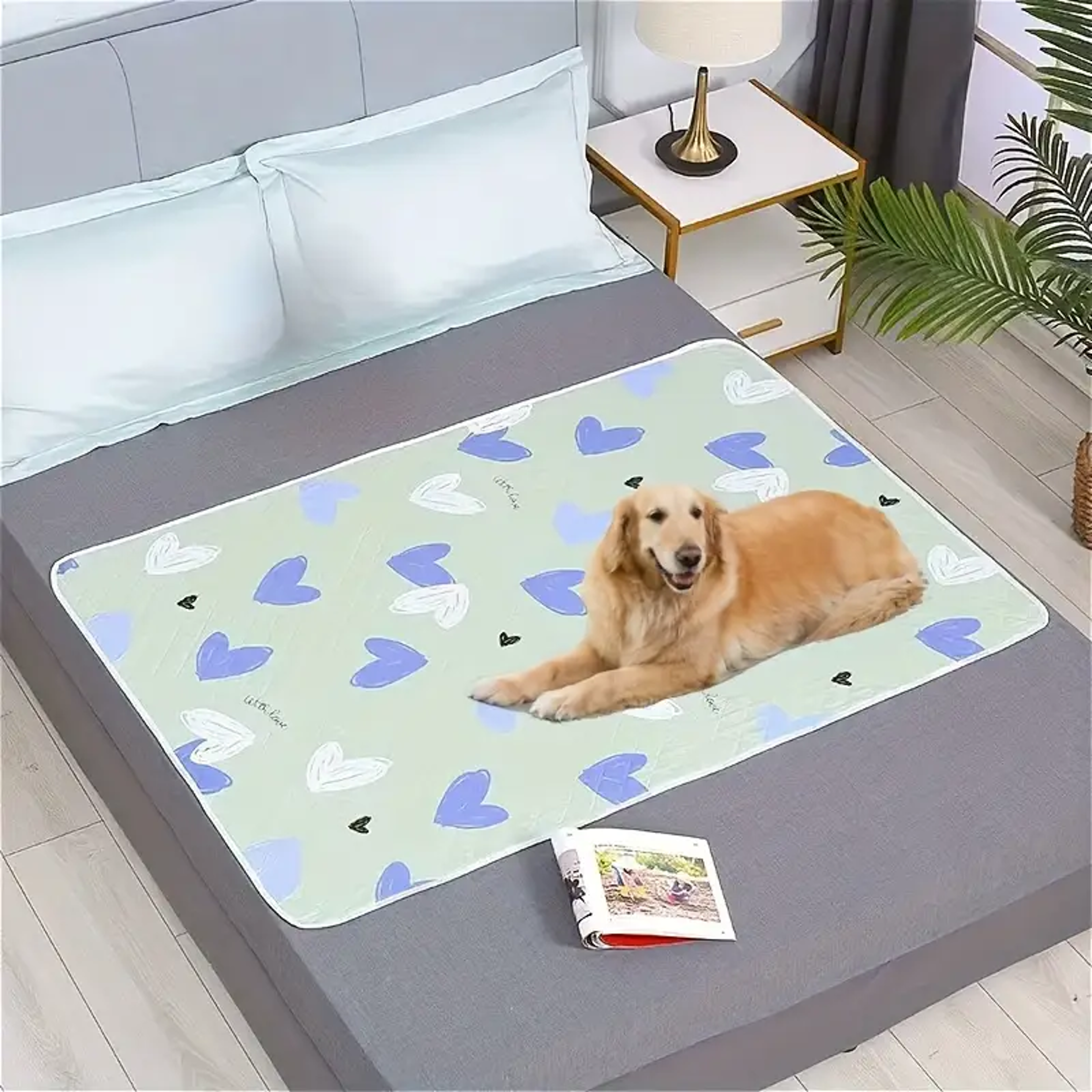 Durable Polyester Fiber Care Mat Design - Washable & Reusable Anti-Slip Bed Protector for Adults, Seniors & Pets – view 4