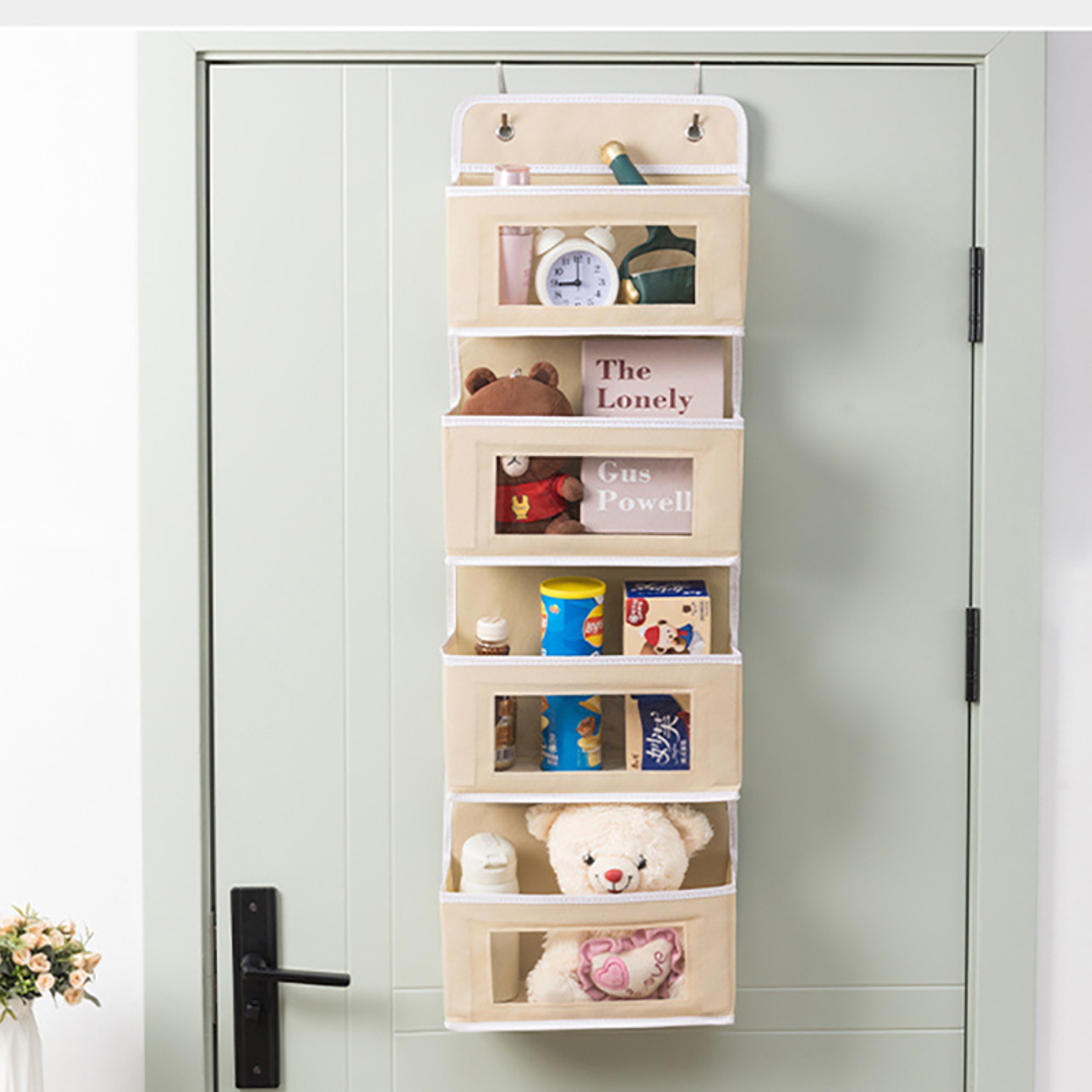 Fabric Organizer Bag For Sundries Door Hanging Storage Bag For Socks And Underwear 2
