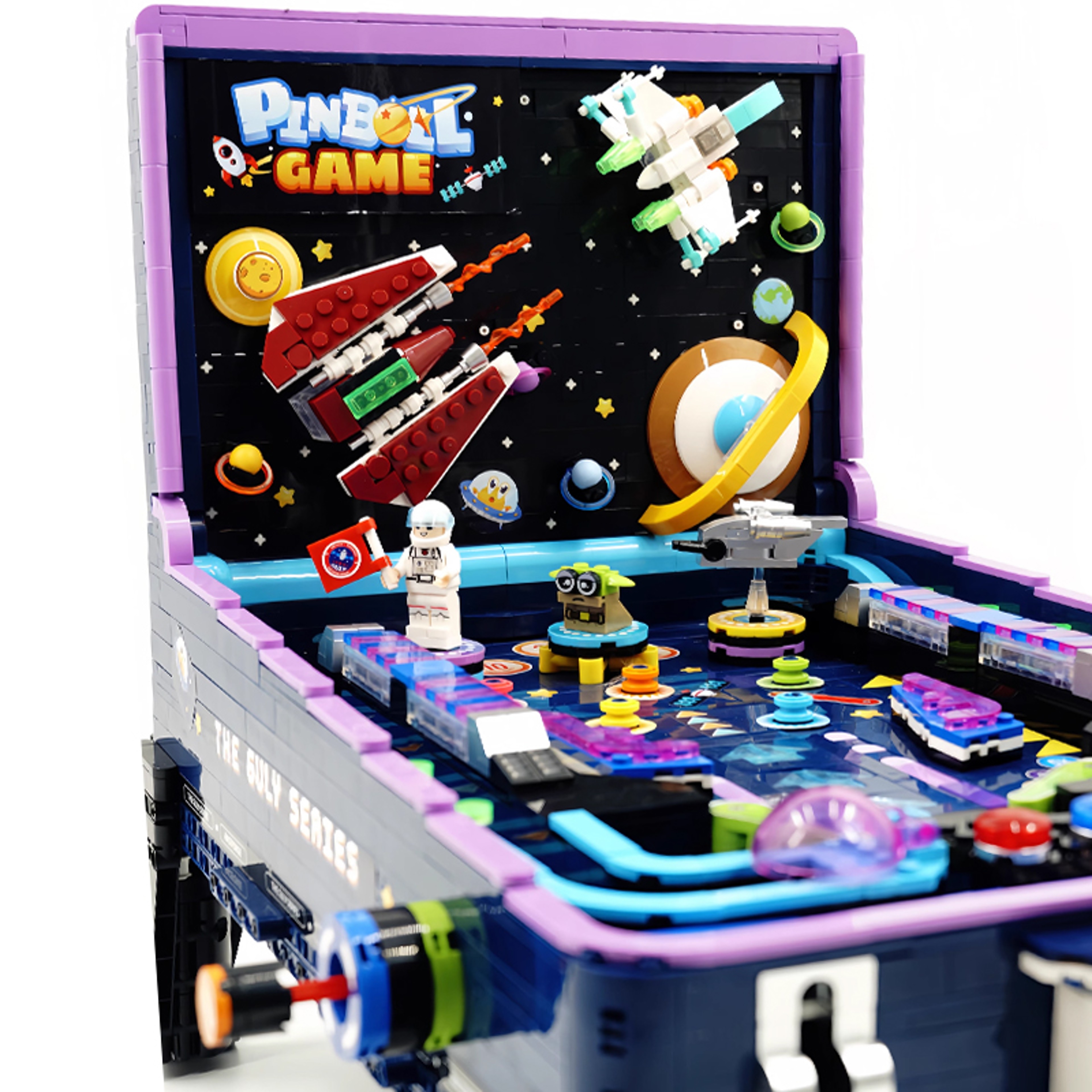 Pinball Machine Brick Model Assembly Creative Game Console Building Blocks DIY Toy Boy Gift Set Puzzle – view 1