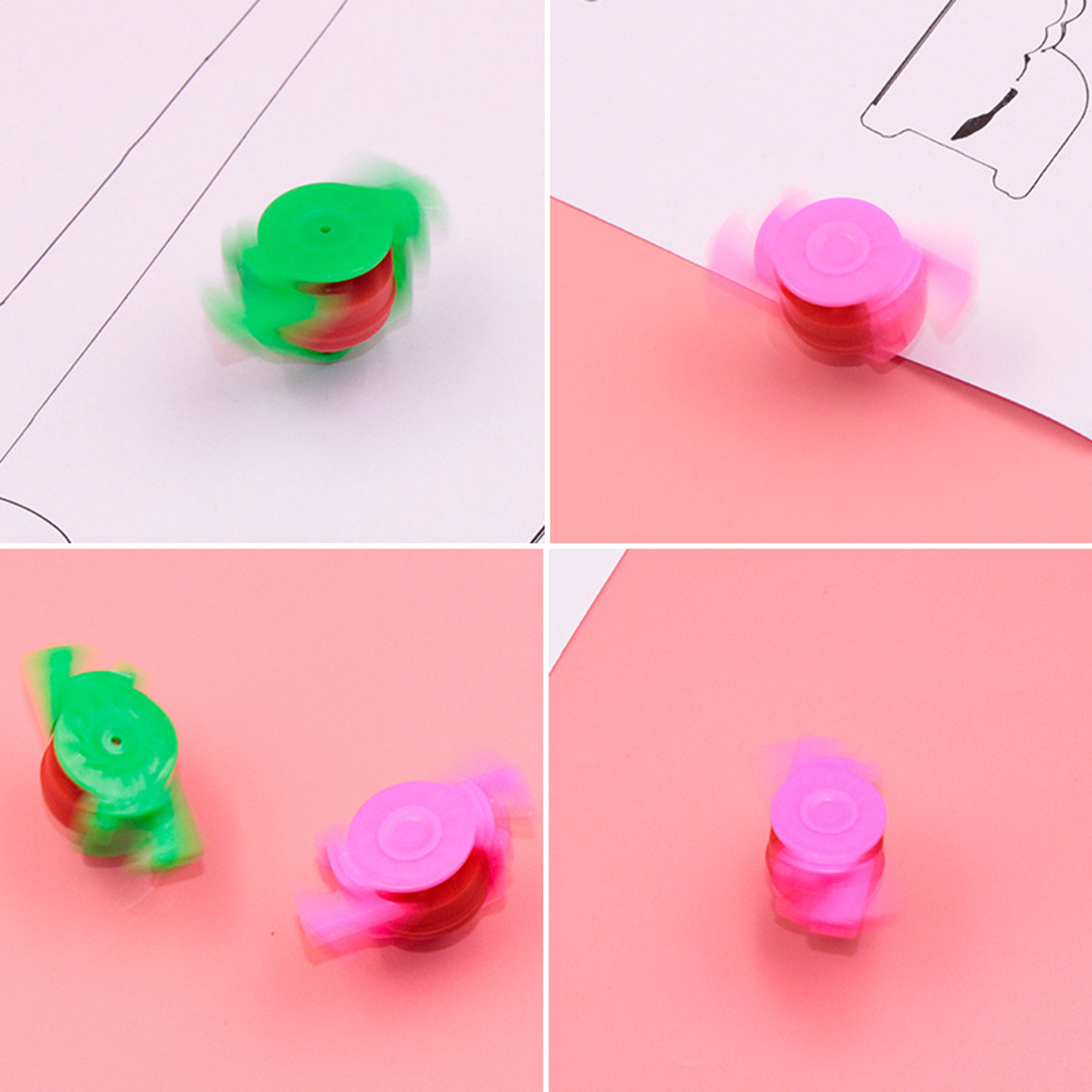 Whistle Spinning Tops, Top Plastic Gyroscope Pressure Gyro Toys for Kids, Classic Children's Gift – view 5