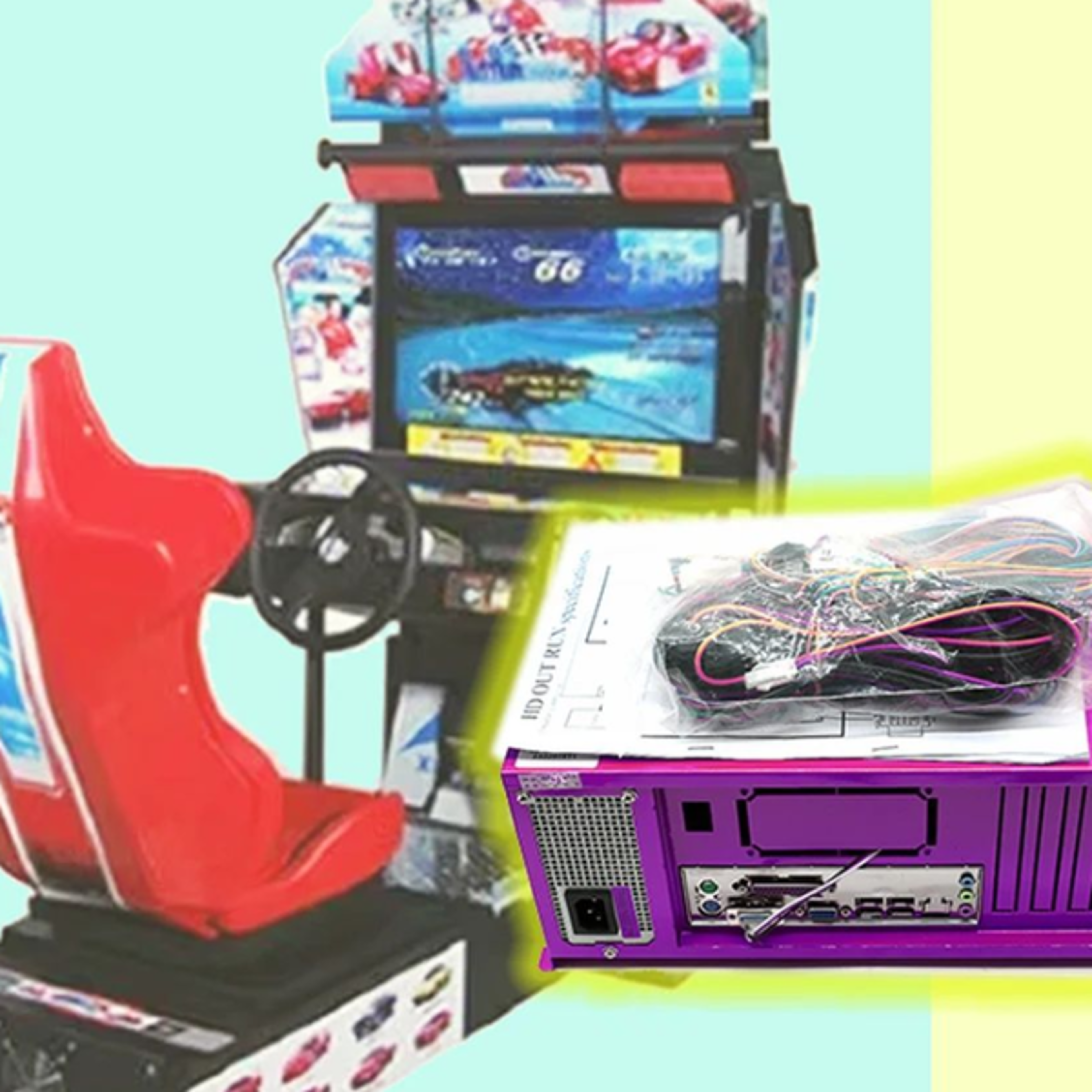 Brake Control Board for Car Racing Game Potentiometer Simulation Large Coin Pusher Arcade Machine P