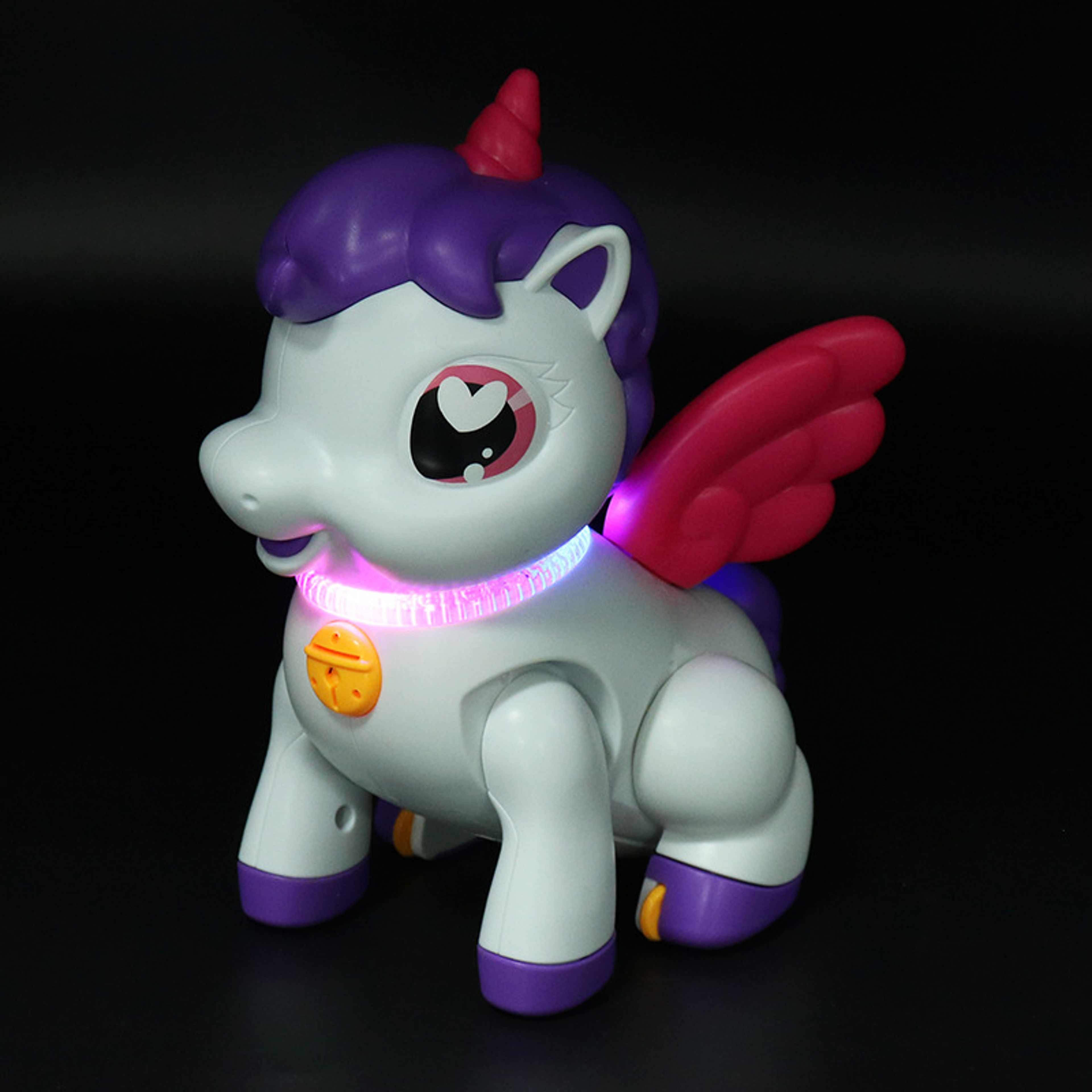 Unicorn Toy With Cartoon Wings Light Music Animal Shape Girl Christmas Gift 6