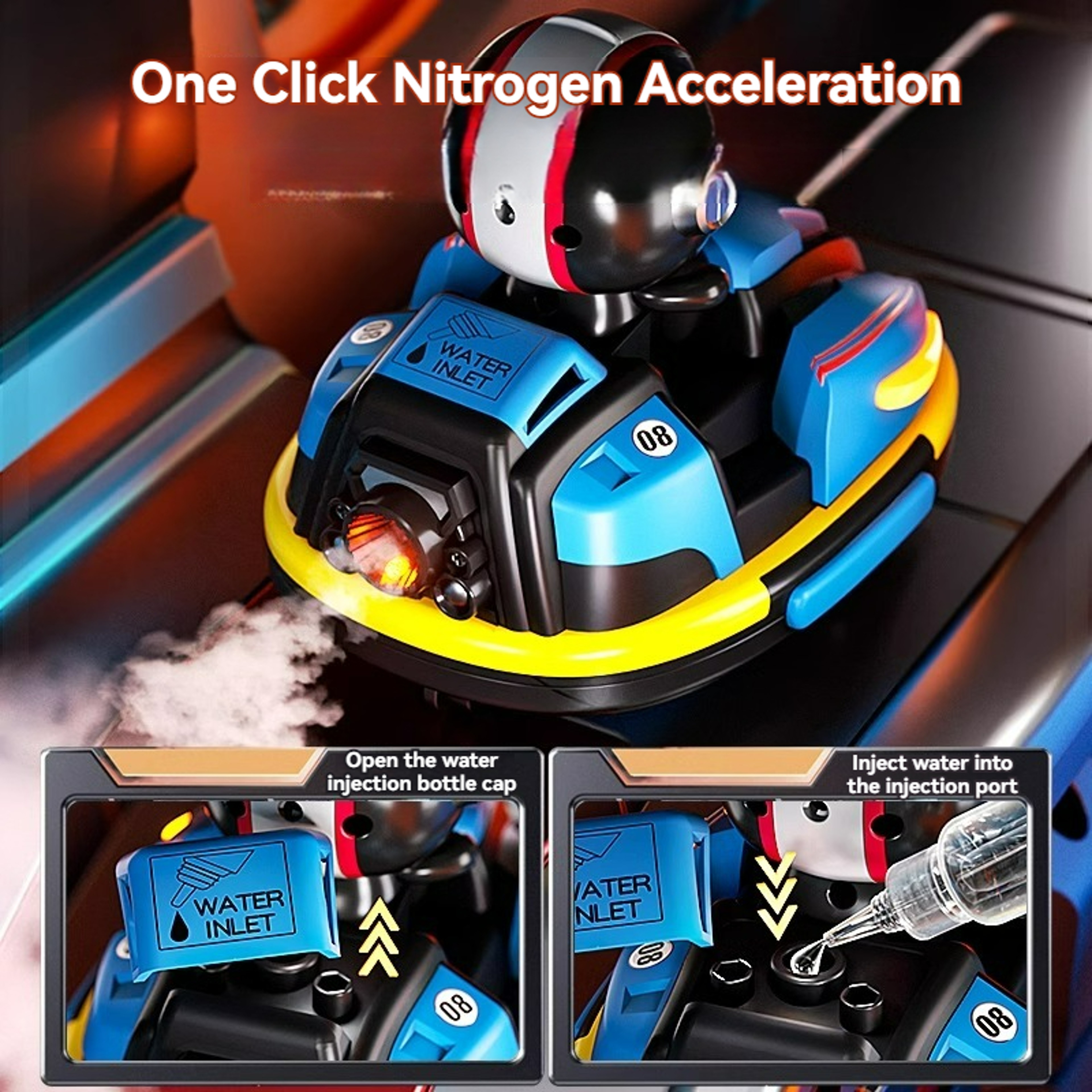 Robot Karting Toy With Music Light Car Toy For Toddler Boy Girl RC Battle Game For Kids Family Fun 2