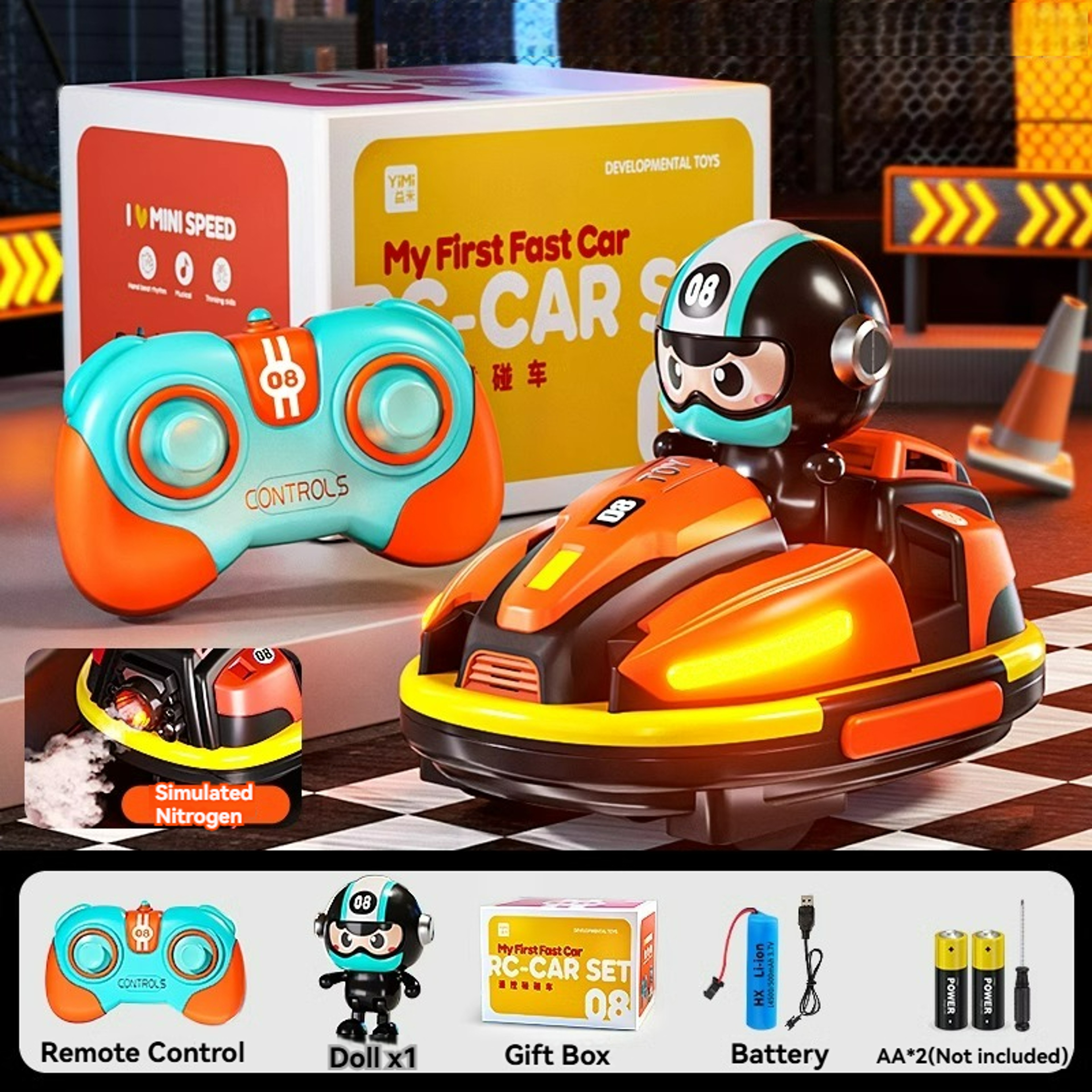 Robot Karting Toy With Music Light Car Toy For Toddler Boy Girl RC Battle Game For Kids Family Fun 7
