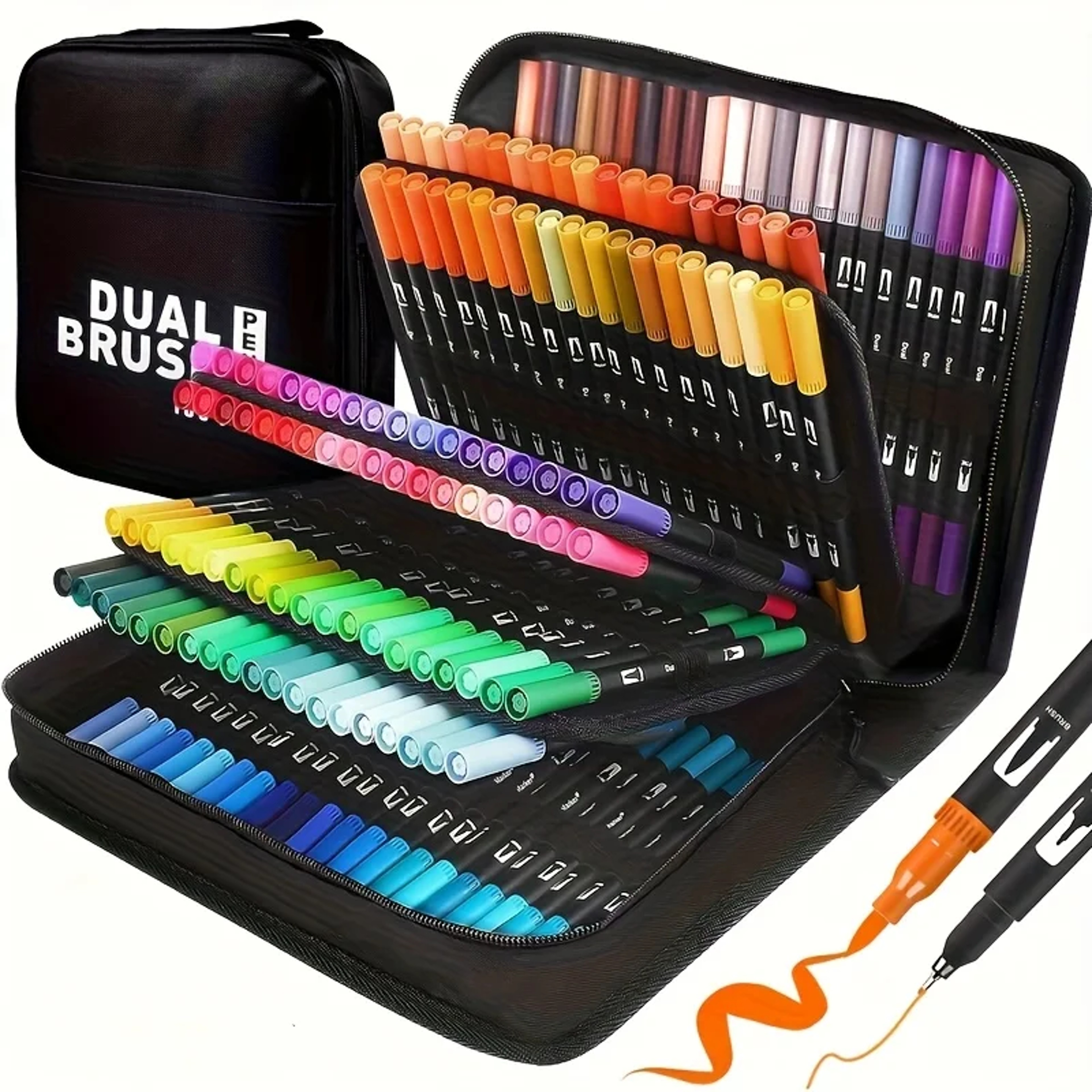 Watercolor Markers Art Set, Drawing and Crafts Set with Durable Plastic Bodies, Perfect Christmas Gift – view 1