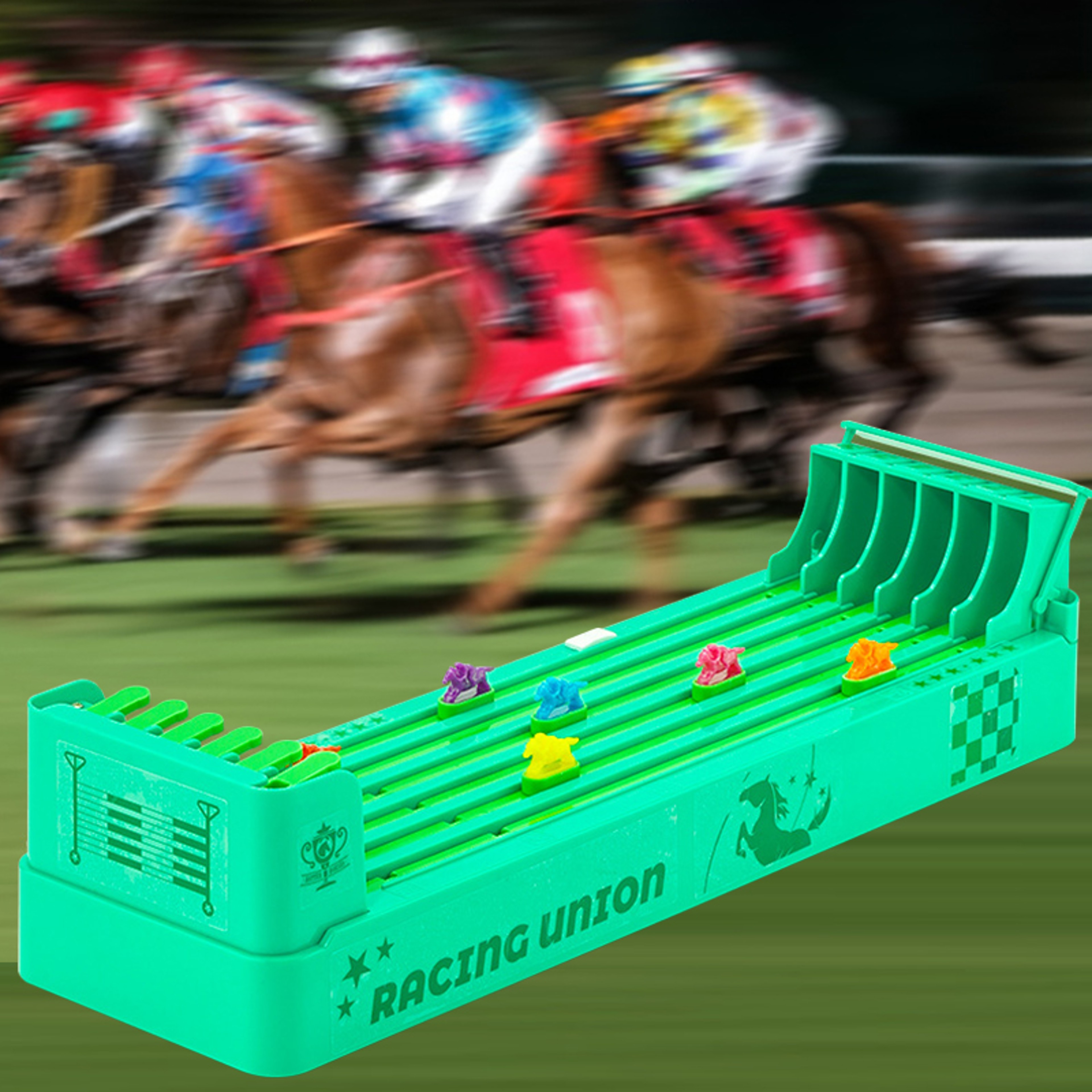 Interactive Classic Horse Racing Board Game, Electric Sports Table, Table Football Party Toy for Adults and Kids Gift – view 1