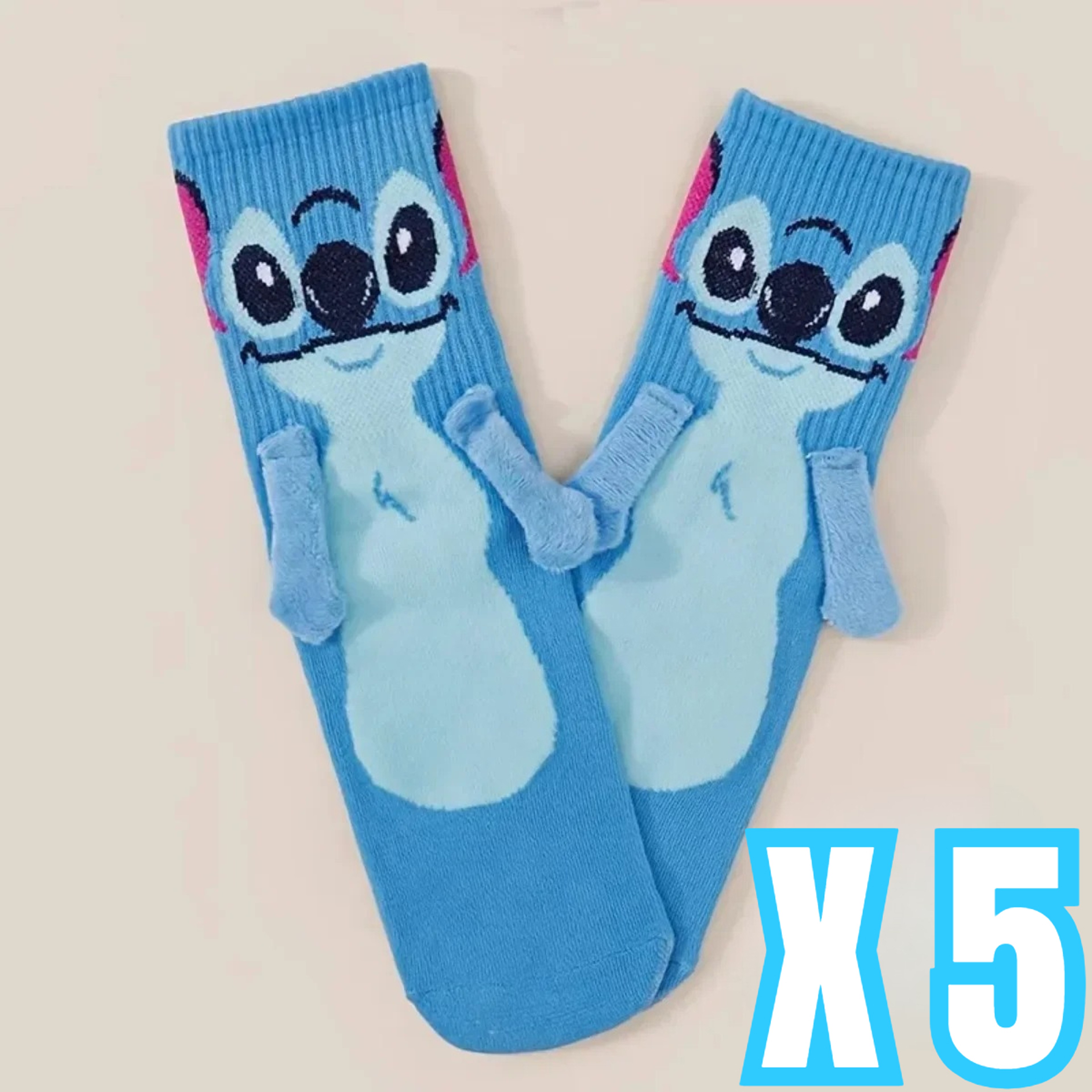 Kawaii Disney Stitch Crew Socks, Soft Cotton Blend for Daily Wear, Perfect Christmas Birthday Gift – view 7