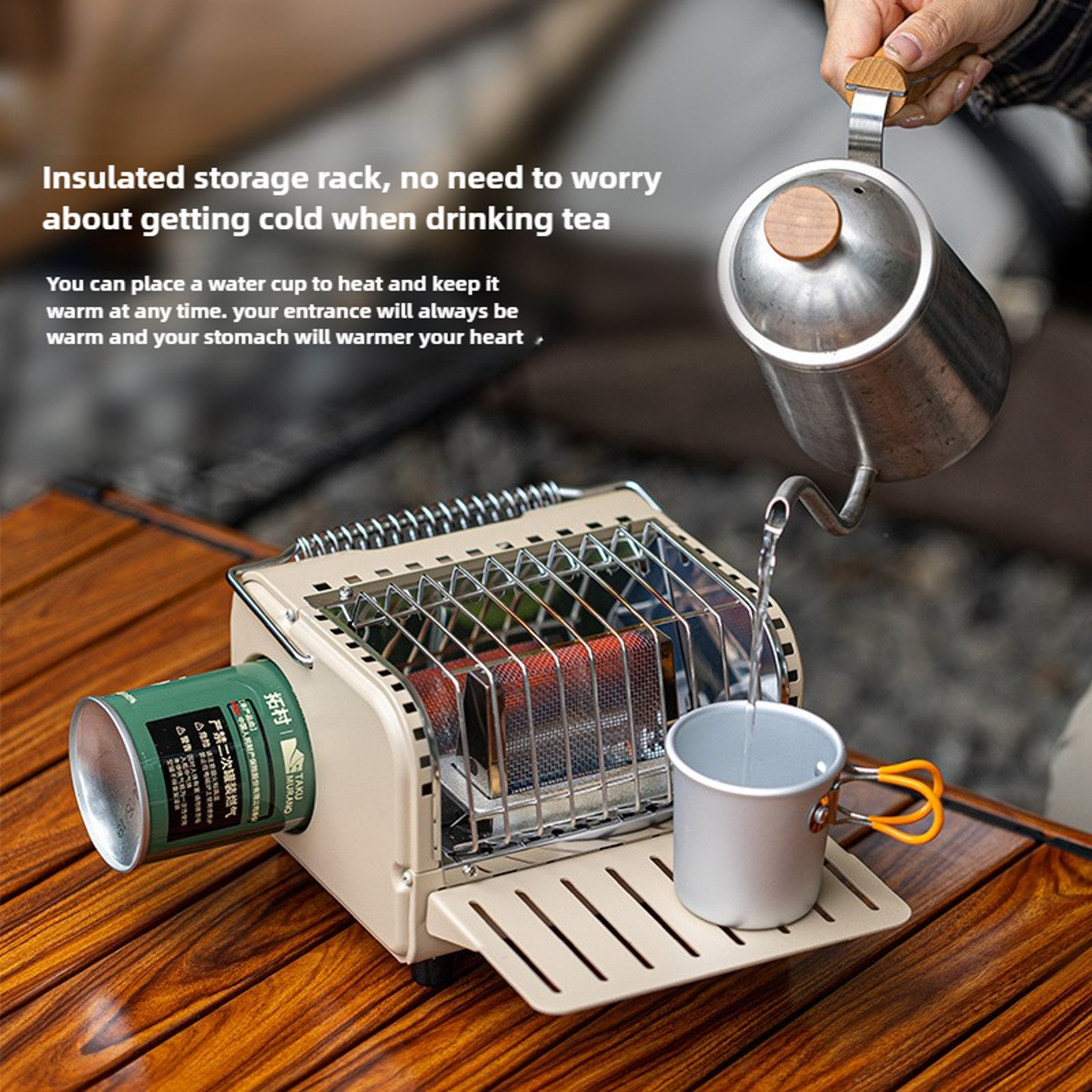 Portable Camping Gas Stove Outdoor Mini Heater Car Winter Camping Supplies 1