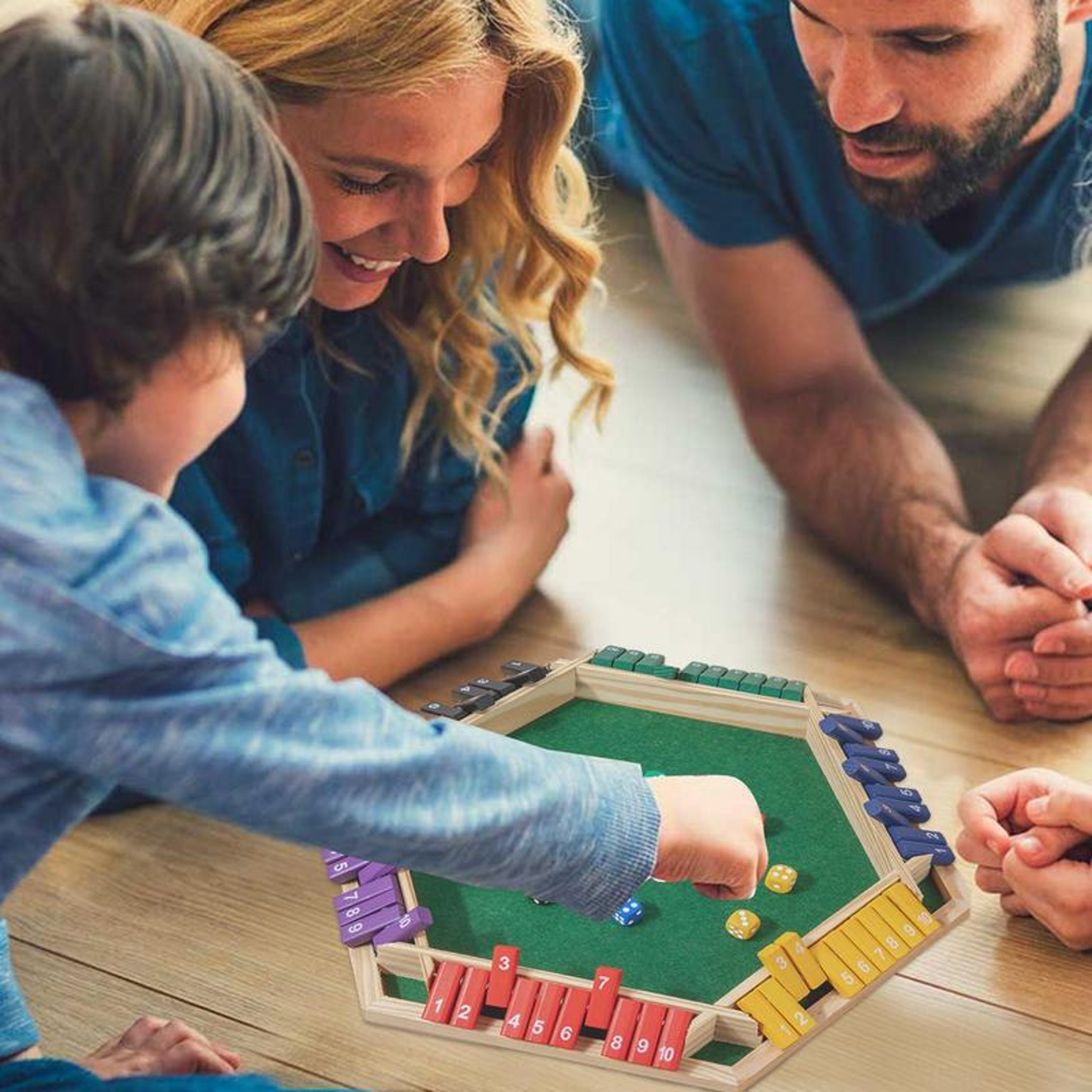 Shut The Box Wooden Dice Game, Family Interaction & Fun for Players – view 4
