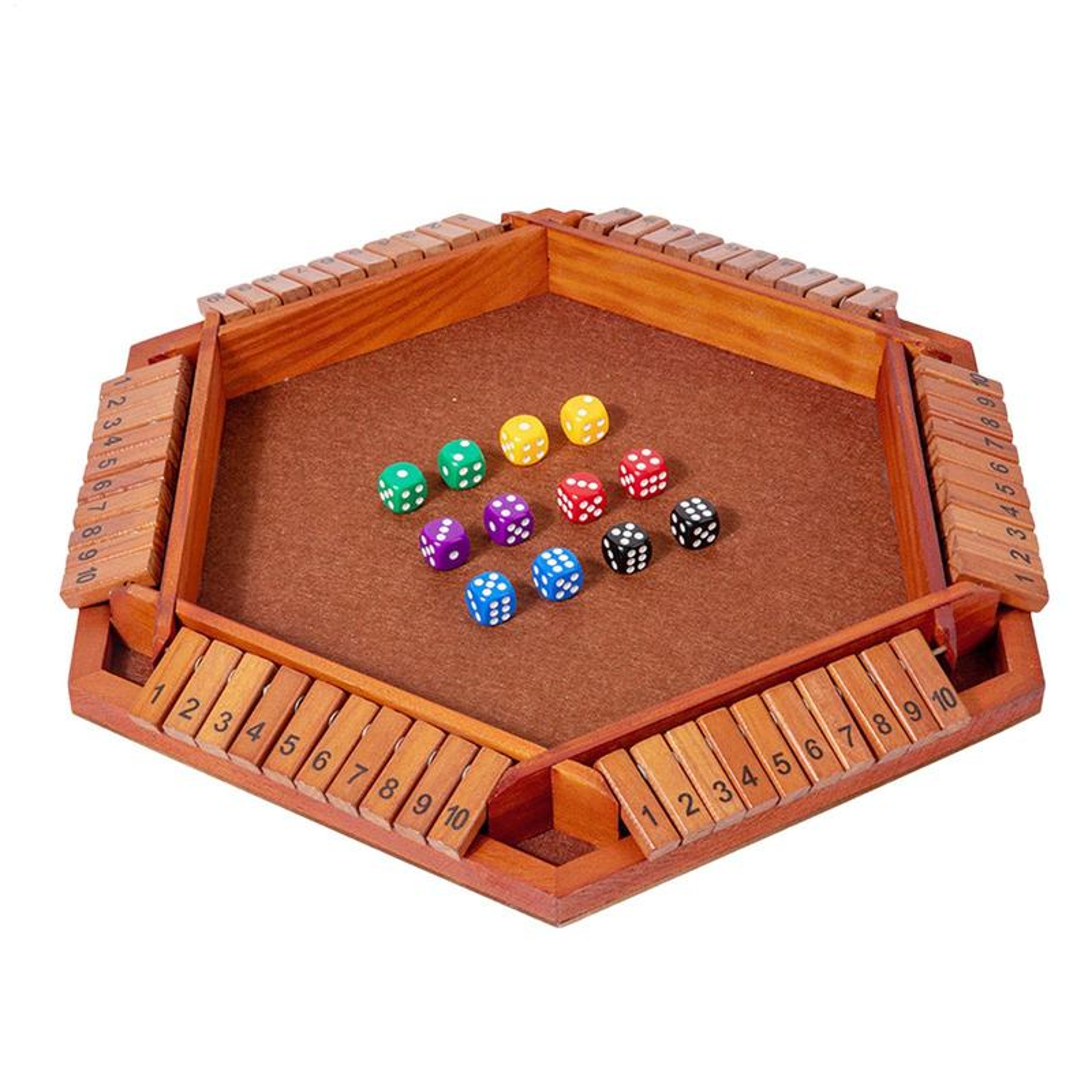 Shut The Box Wooden Dice Game, Family Interaction & Fun for Players – view 5