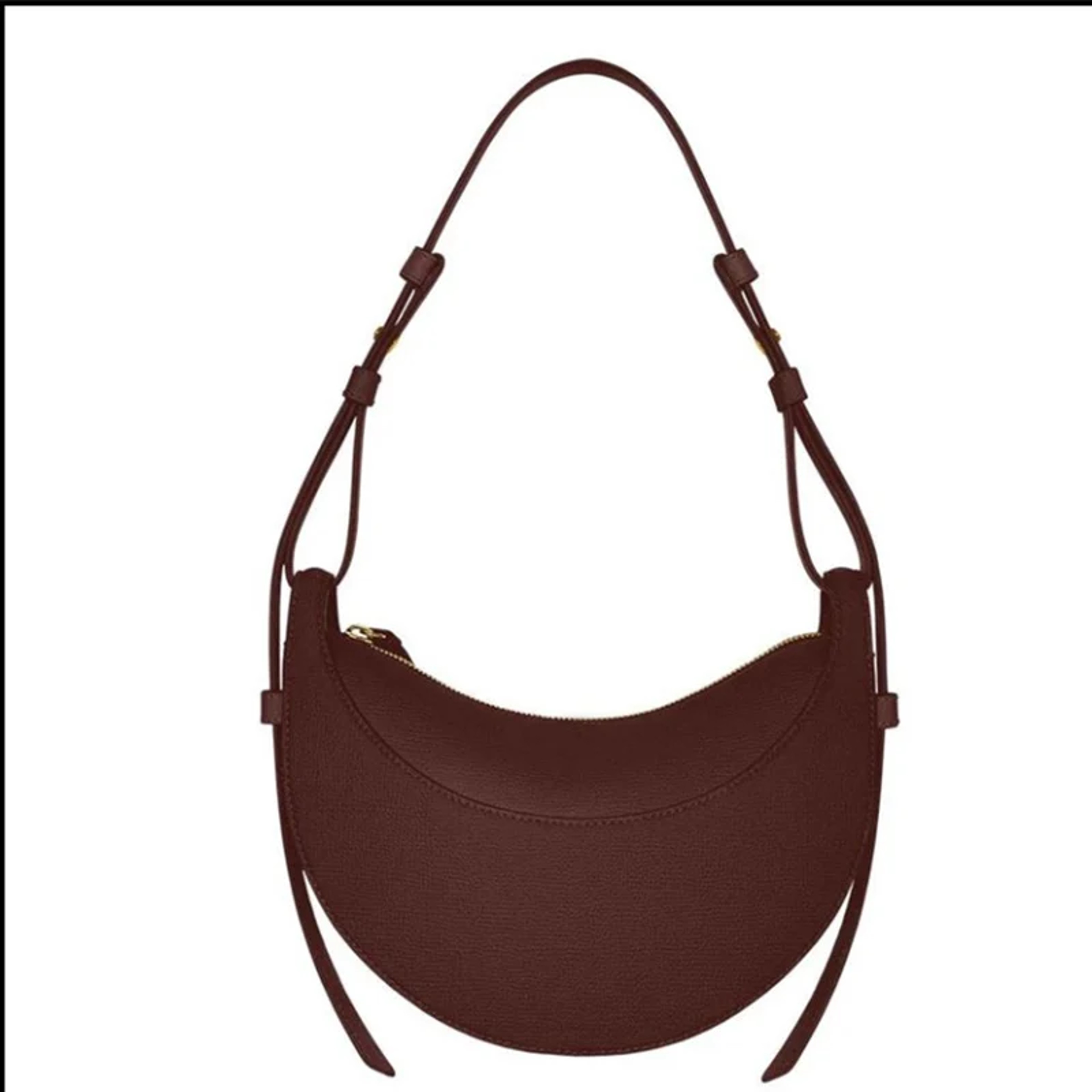 Crescent Shoulder Bag, Fashion Genuine Leather Women's Crossbody Bag with Zipper Closure – view 7