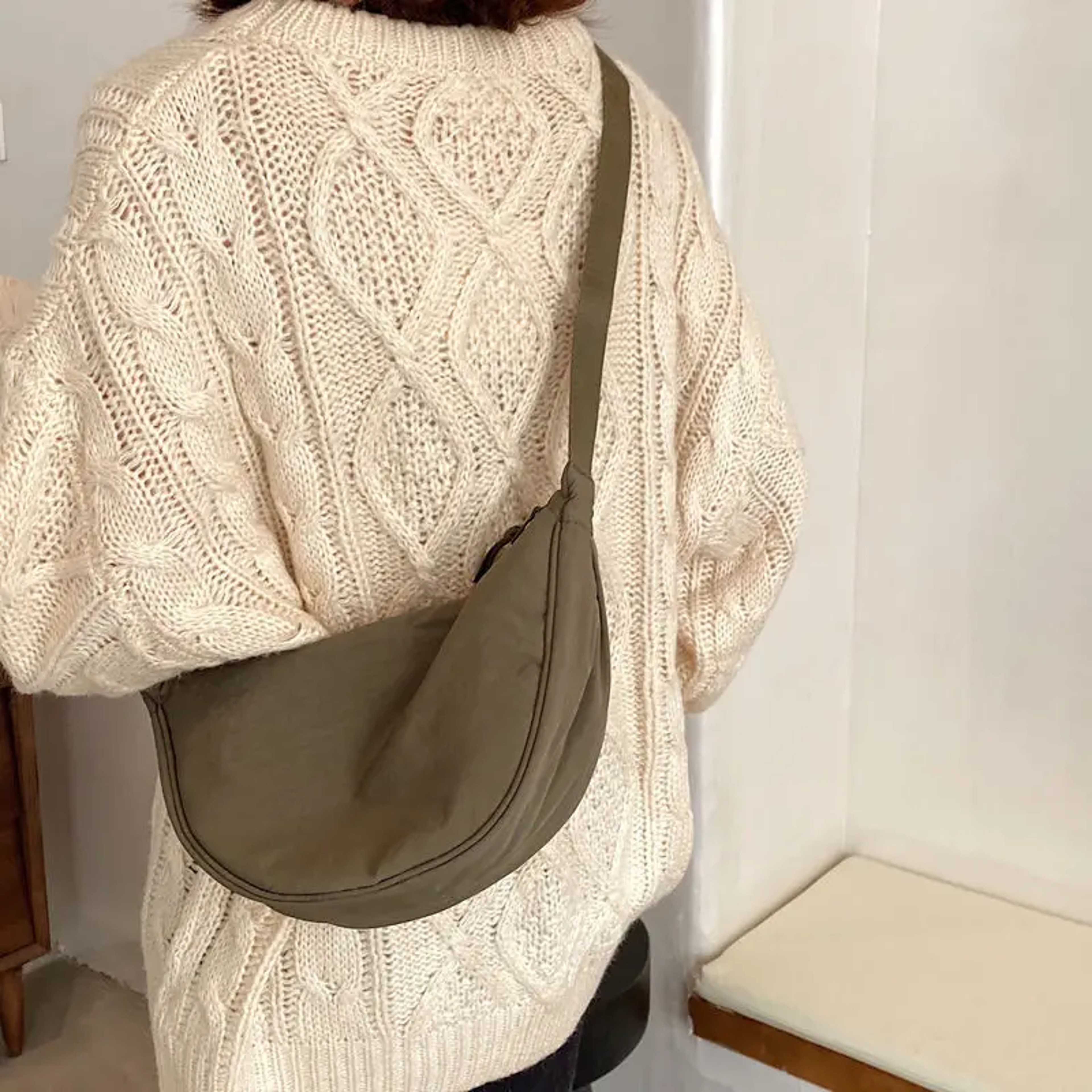 Fashion Ladies Nylon Hobos Messenger Bag, Vintage Small Shoulder Bags, Simple Design Women's Purse – view 3
