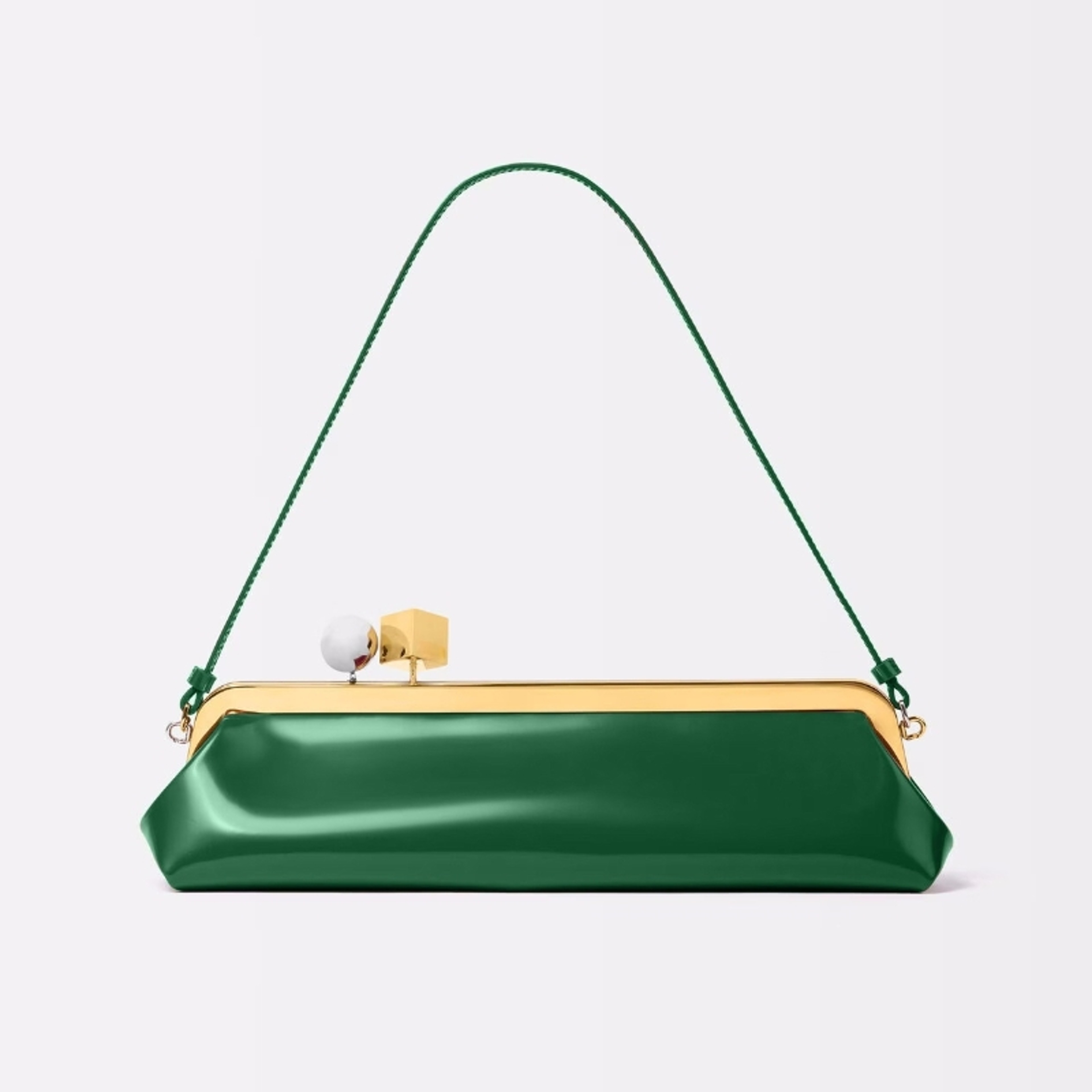 Luxury Designer Clip Handbag Purses for Ladies, Women's Fashionable Baguette Bag, Bag with Removable Shoulder Strap – view 7