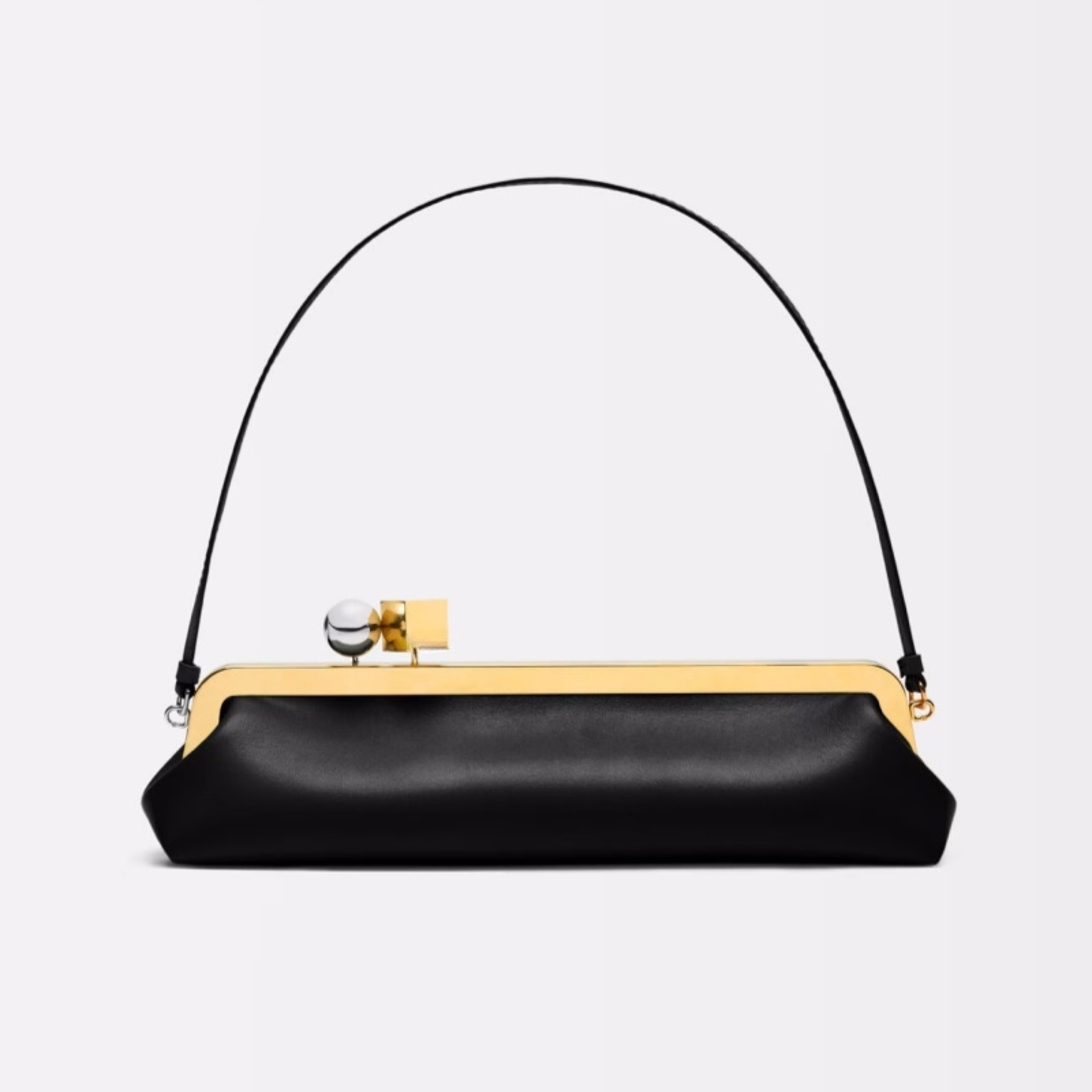 Luxury Designer Clip Handbag Purses for Ladies, Women's Fashionable Baguette Bag, Bag with Removable Shoulder Strap – view 13