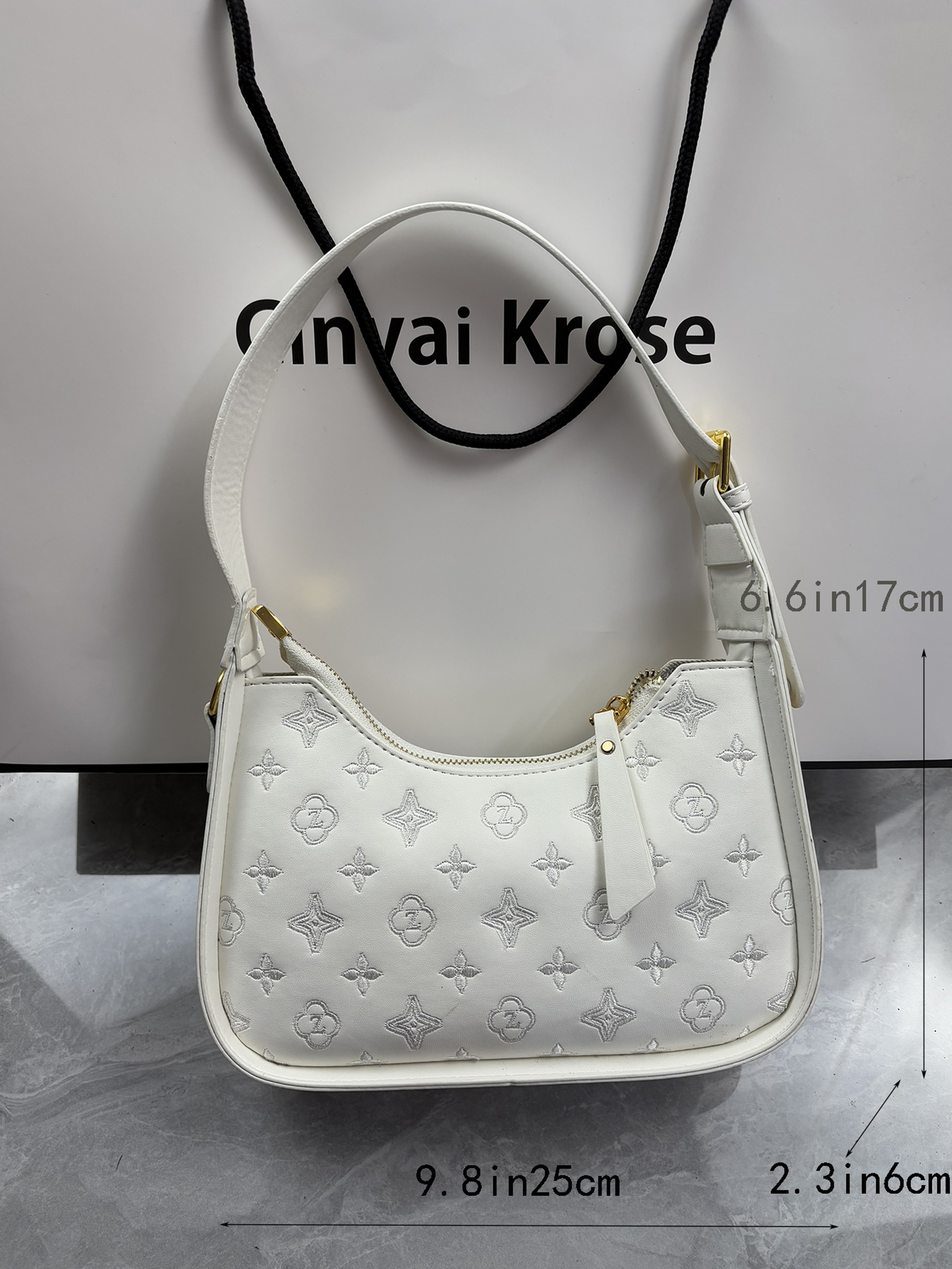 Women's High-End New Fashion Embroidered Underarm Bag, Crossbody Baguette for Easy Match – view 4