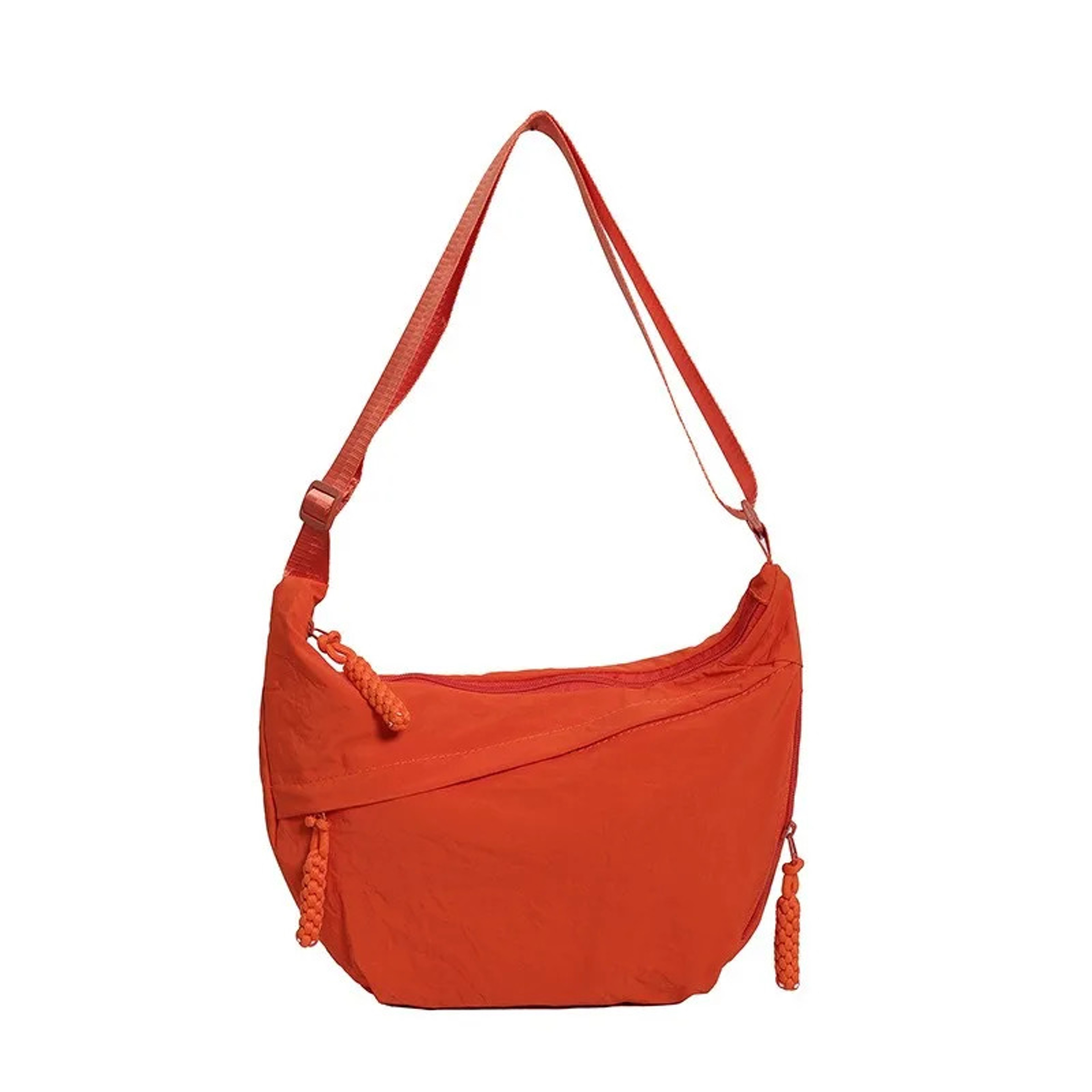 Solid Color Trendy Shoulder Bag Daily Multifunctional Canvas Bag Personalized Minimalist Dumpling B 5