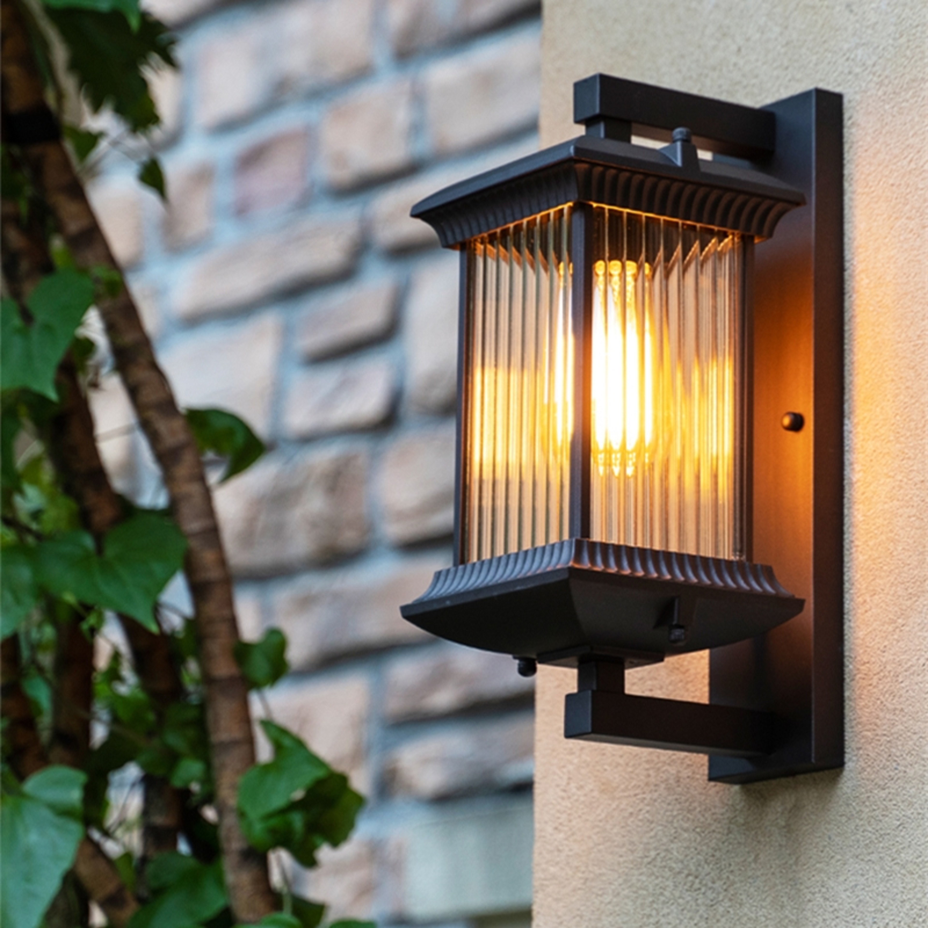 Exterior Wall Lighting, Waterproof Metal Wall Lamp for Villa, Hotel, Porch – view 2