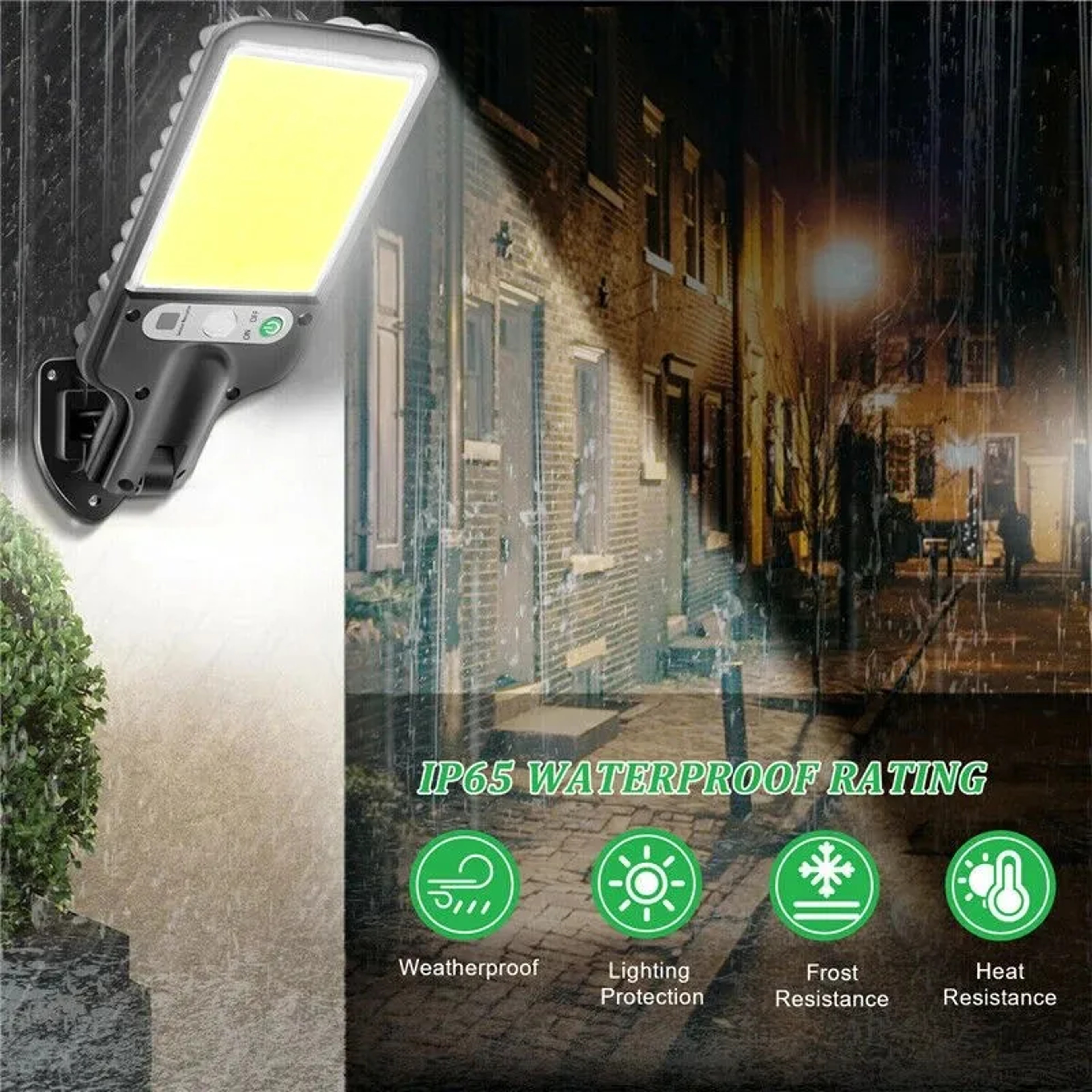 LED Security Lights Solar Powered Sensor Lights With Lighting Modes For Patio Garden Garage 2