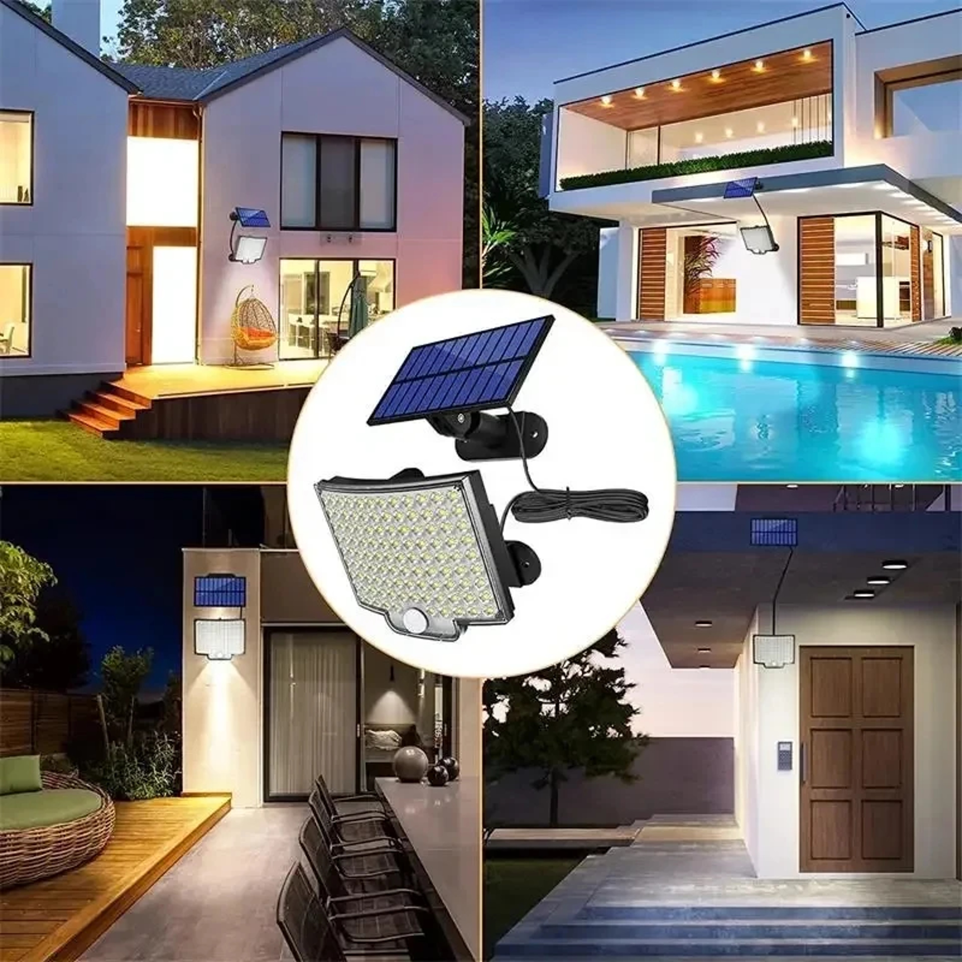 Human Body Sensing Street Lights Waterproof Split Type Wall Lights Garage Courtyard Lighting Super  5