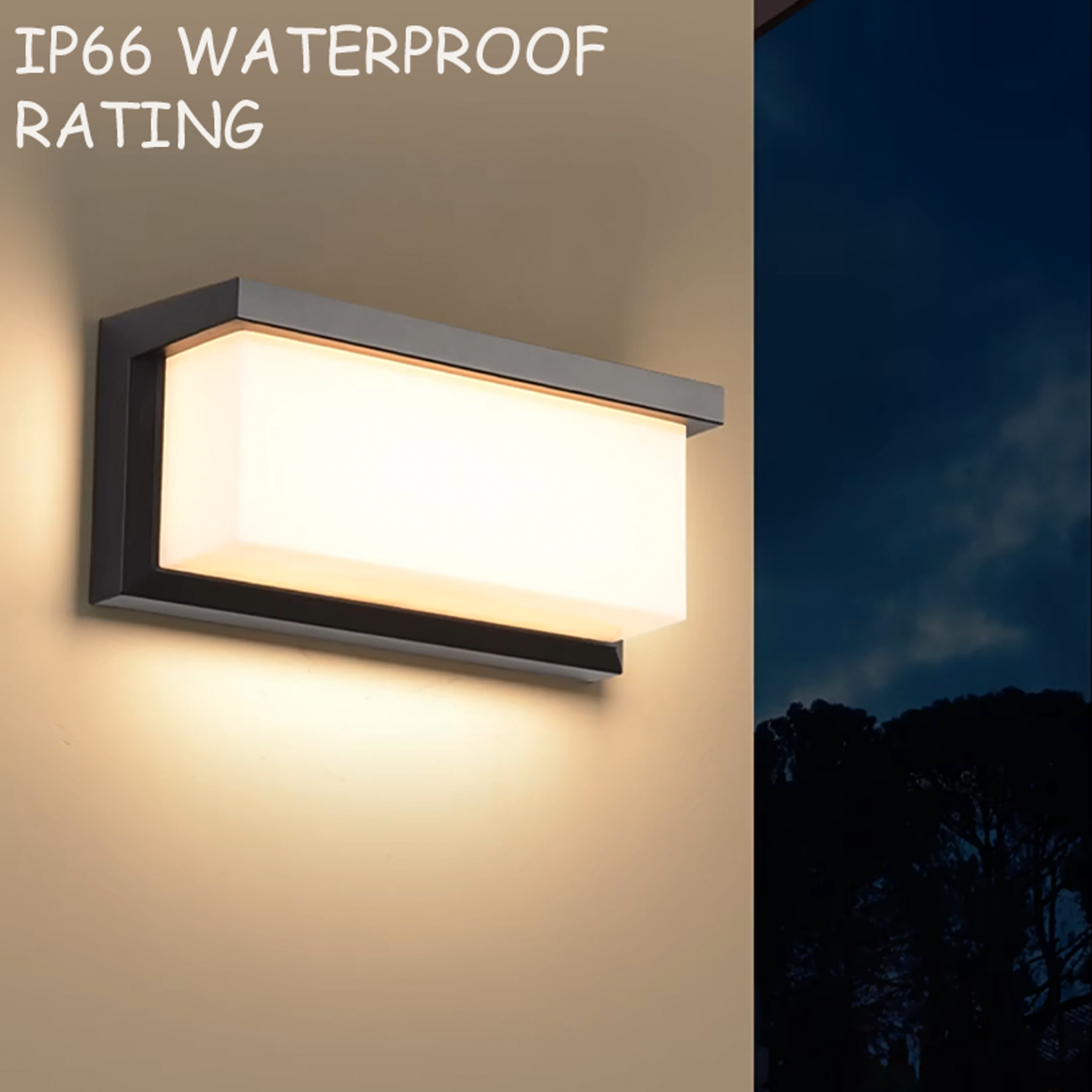 Radar Motion Sensor Outdoor Lamp with Waterproof LED Wall Light for Balcony and Garden Use – view 1