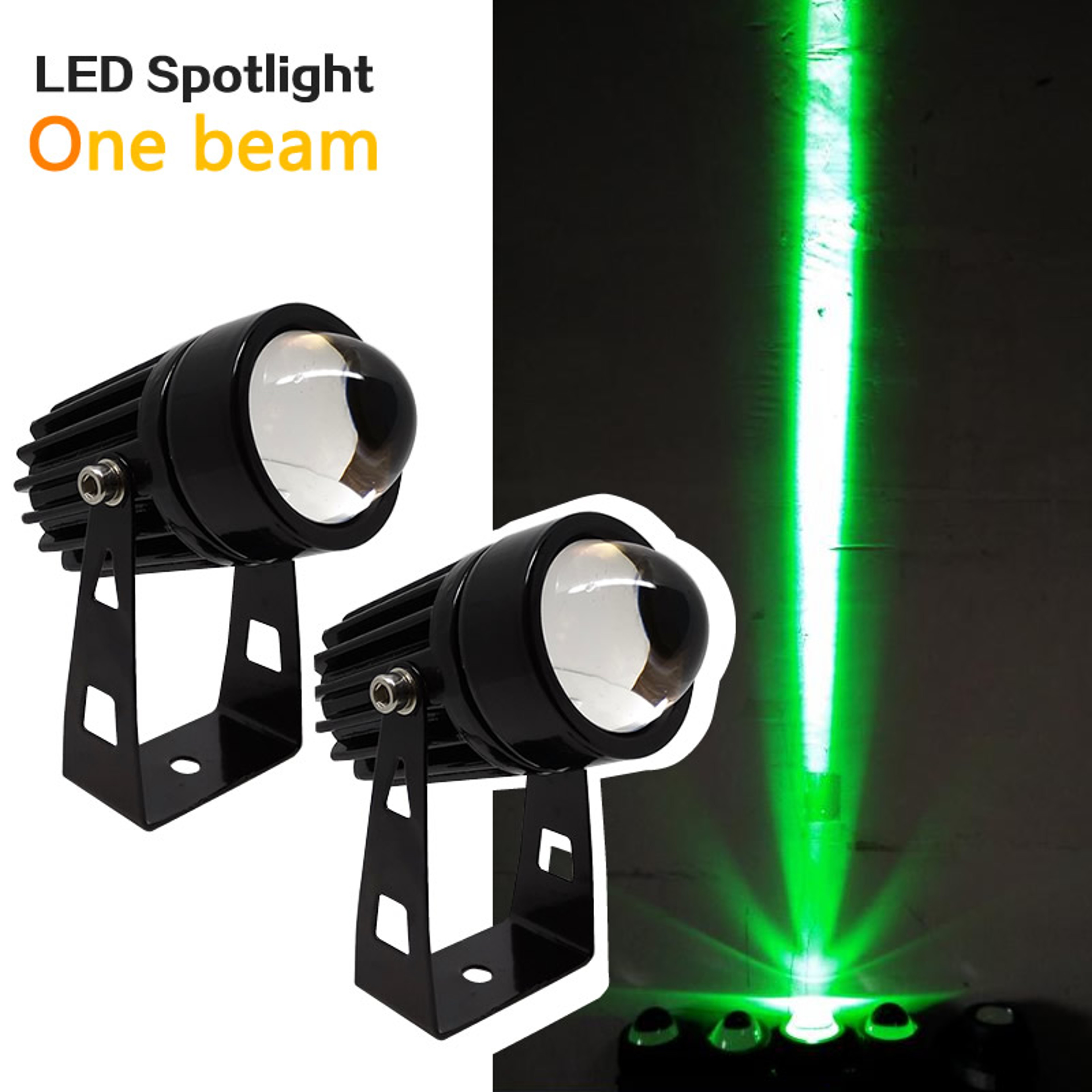 RGB Landscape Lighting, Waterproof One Beam Light, Red Green Blue Wall Light – view 1
