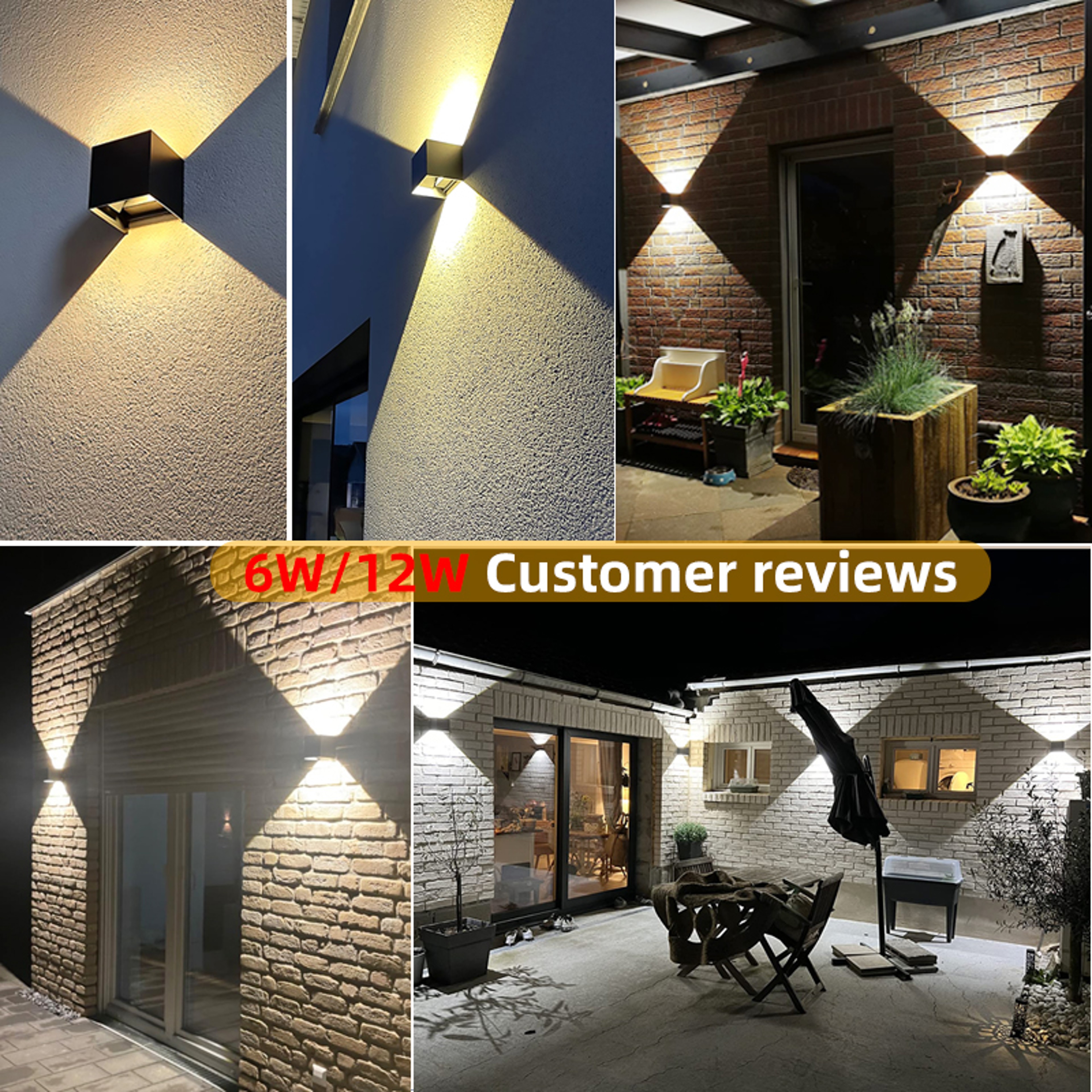 Waterproof Outdoor Wall Light for Porch, Garden Lights, Indoor Wall Lamp for Bedroom, Living Room, Corridor, Stairs – view 6