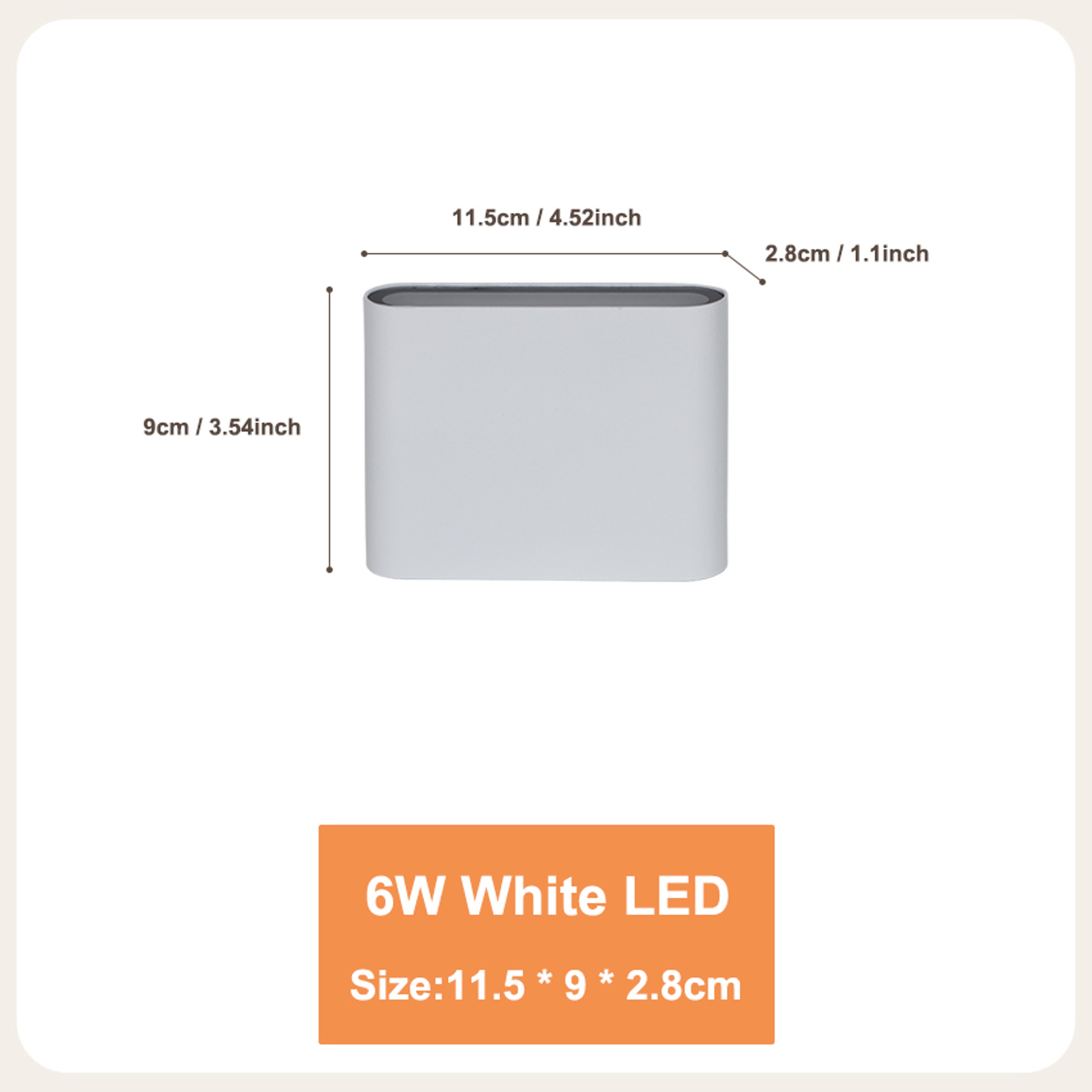 Modern Aluminum Waterproof LED Wall Light, Up Down Lighting for Garden, Outdoor, Indoor Patio Decoration – view 12