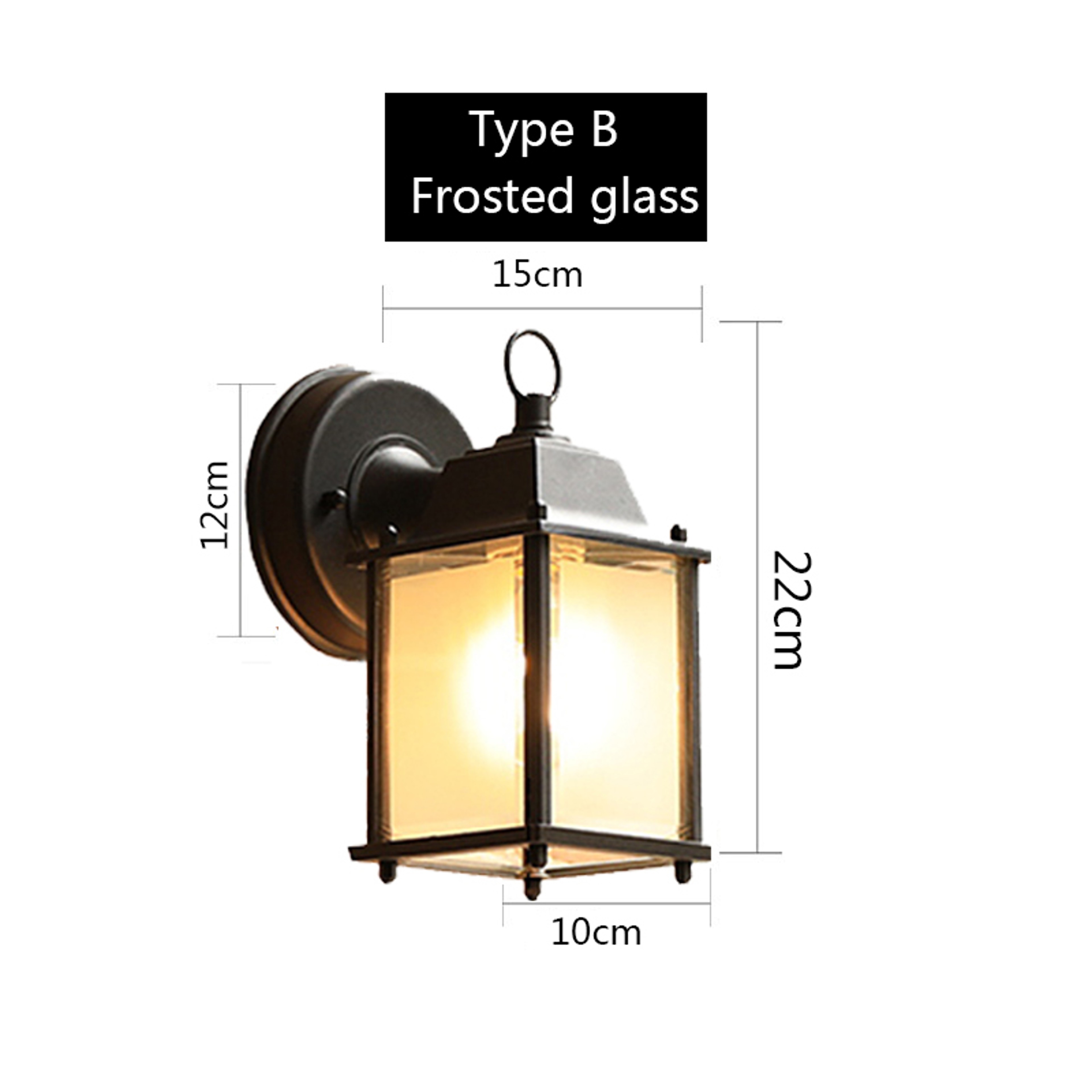 Vintage Wall Light For Porch Villa Balcony Waterproof Garden Corridor Lighting 6
