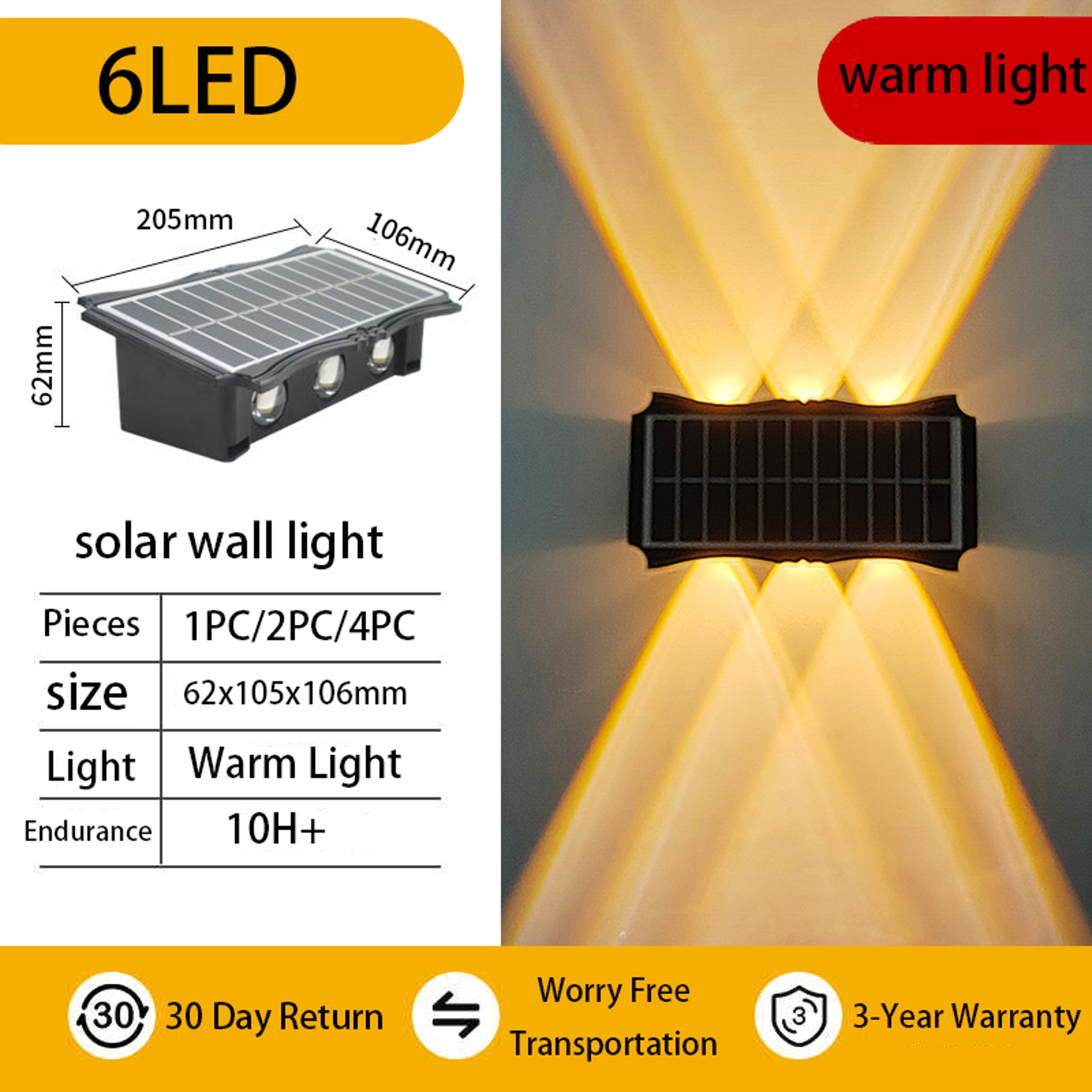 Waterproof Up And Down Luminous Lighting For Garden Balcony Yard Outdoor Wall Lights 6