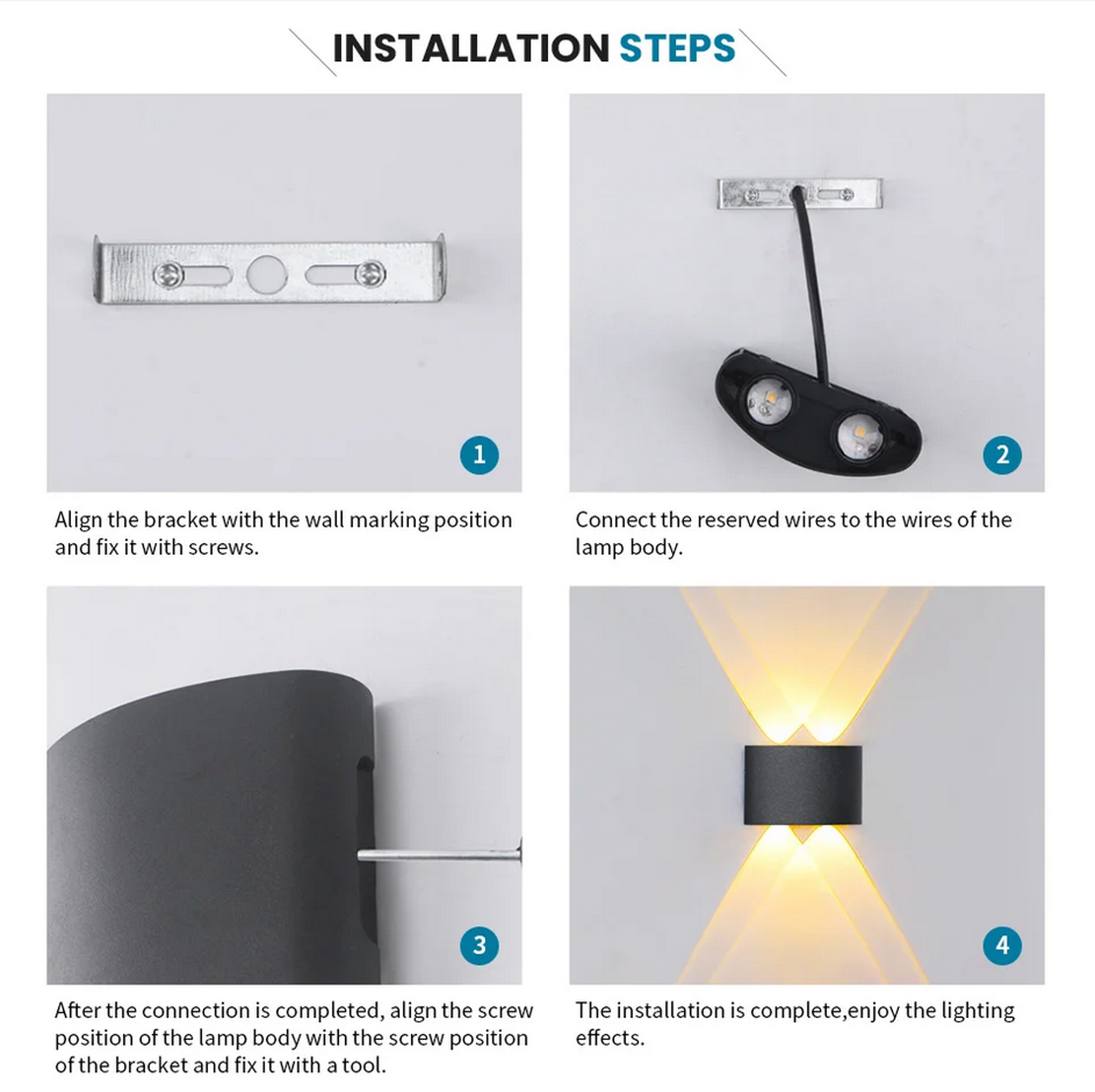 Economy LED Wall Lamp Plastic Sconce Lights Nordic Spot For Bedroom Corridor 2