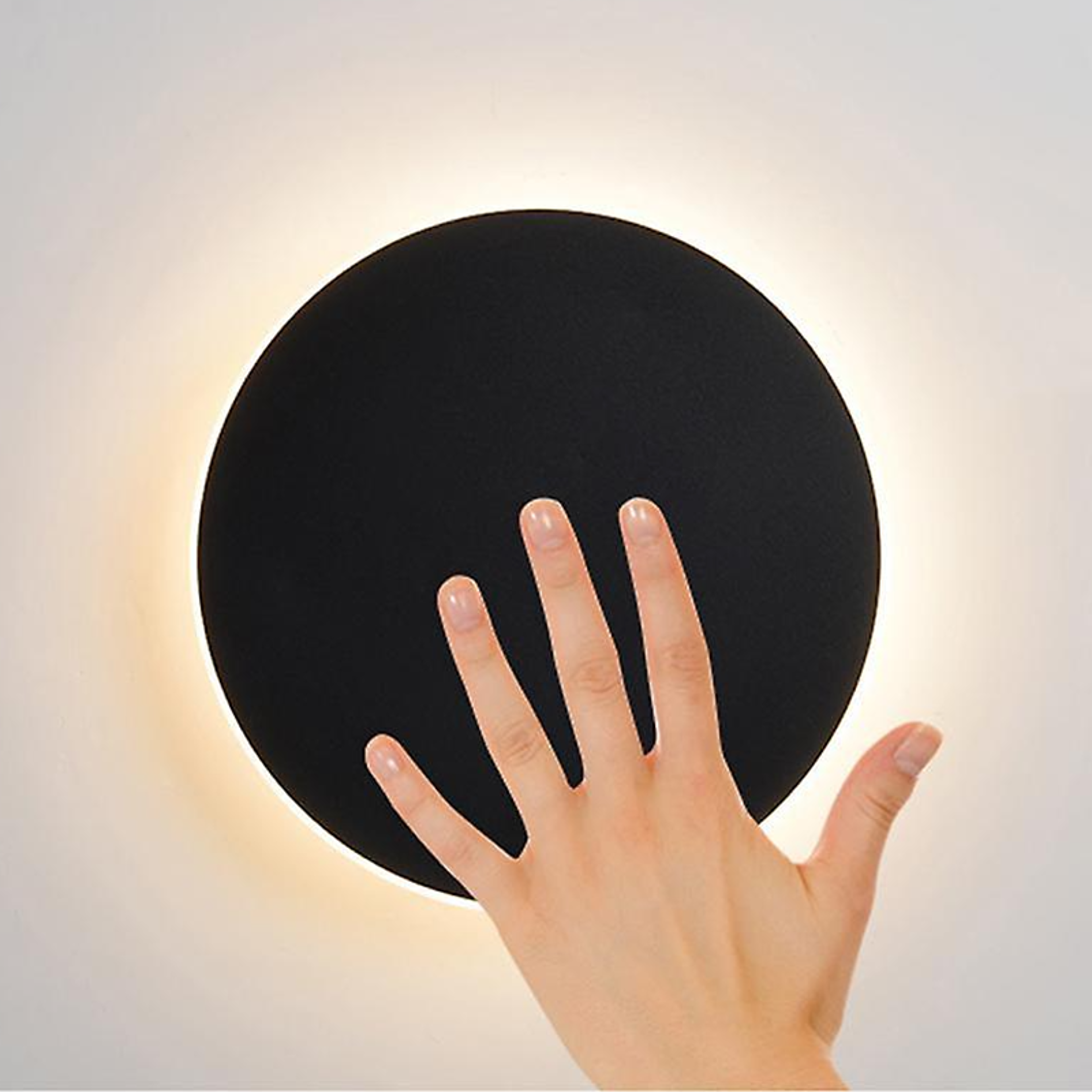 Solar Eclipse Circular Wall Lamp for Bedroom, Corridor & Garden Sconce Night Light – view 5