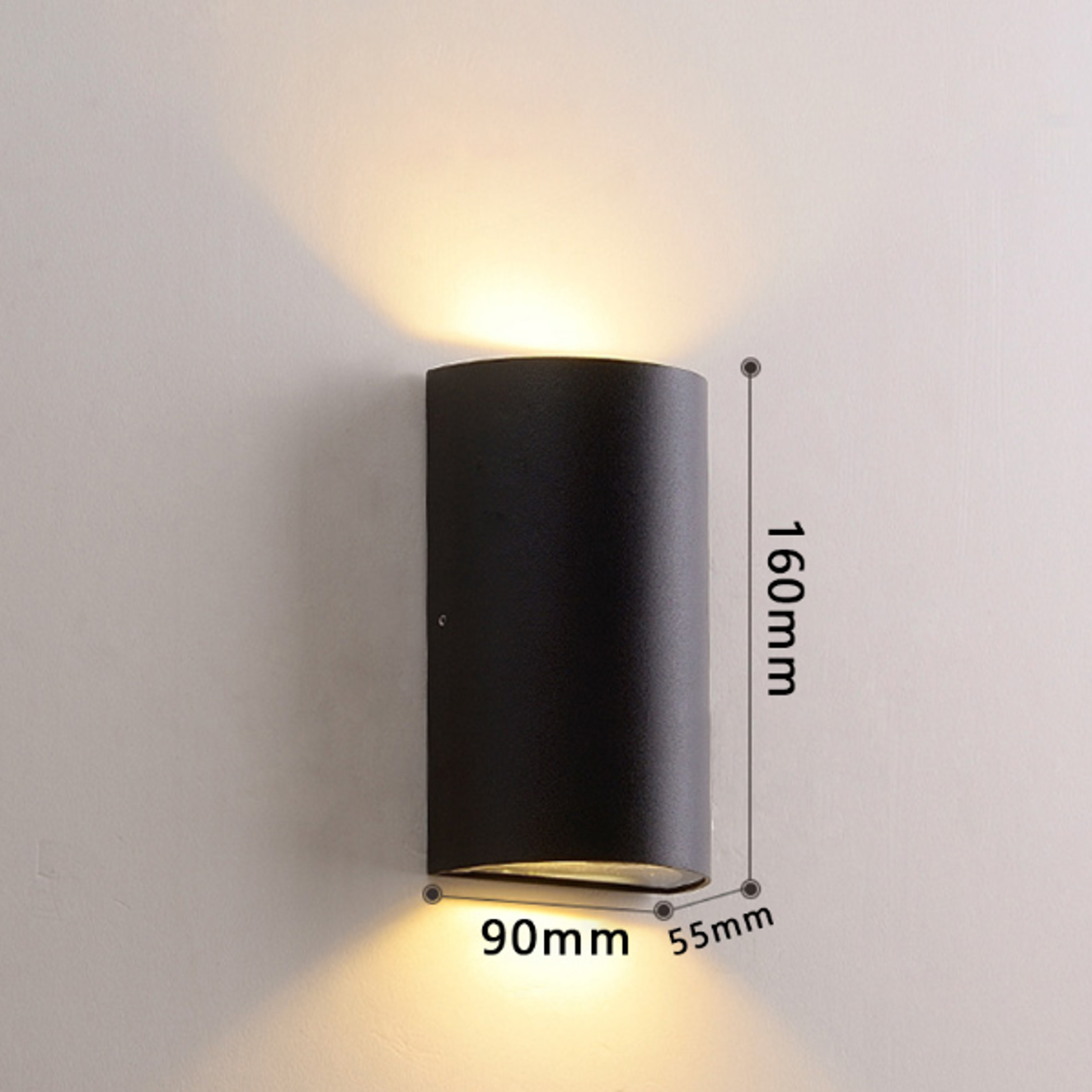 Wall Lamp Up Down Light for House Decor Exterior Patio Porch Garage Gate Balcony Step Waterproof IP