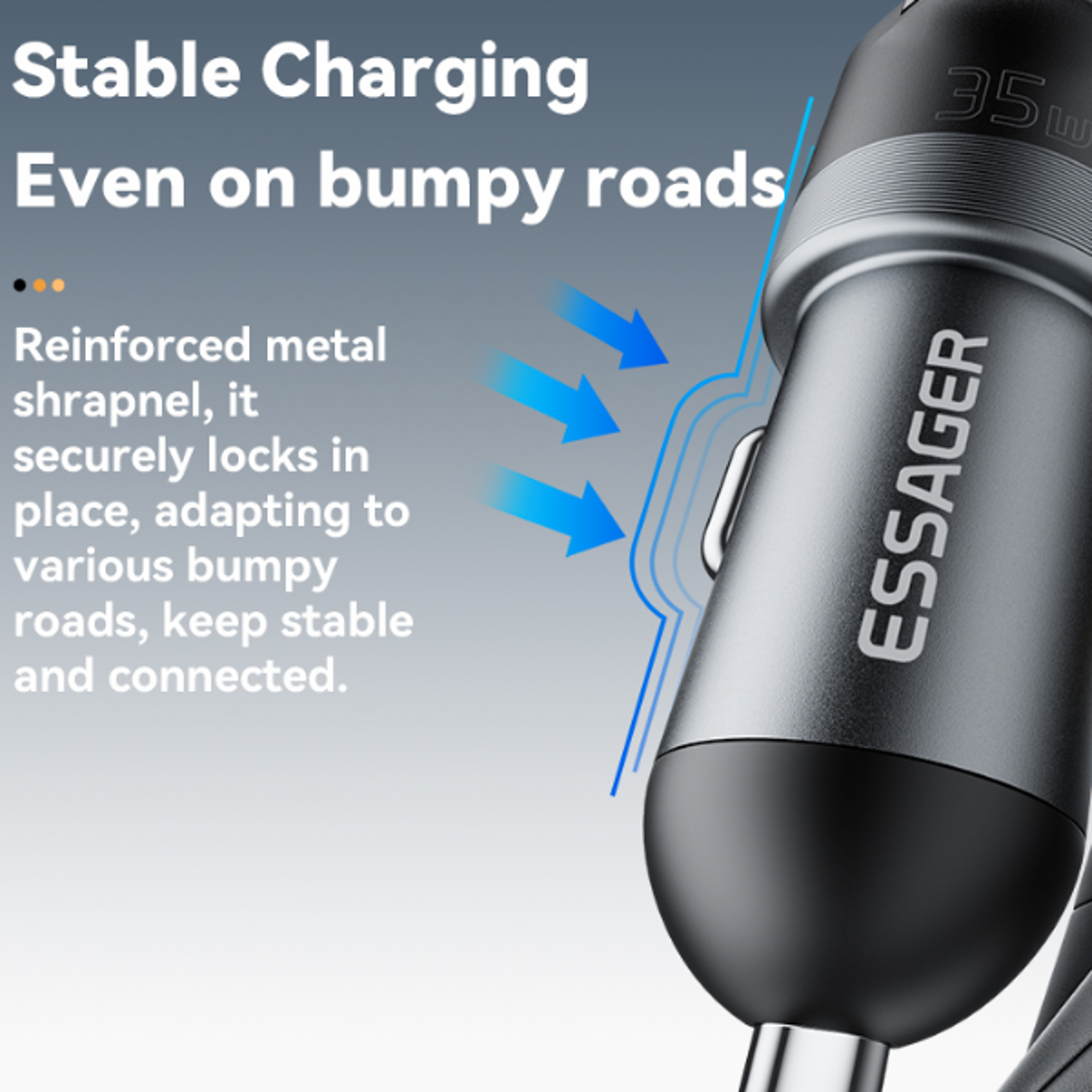 53 Car Charger 35mm AUX Adapter PD35W QC30W Car Fast Charger for iPhone 16 15 Pro Huawei Xiaomi Sa