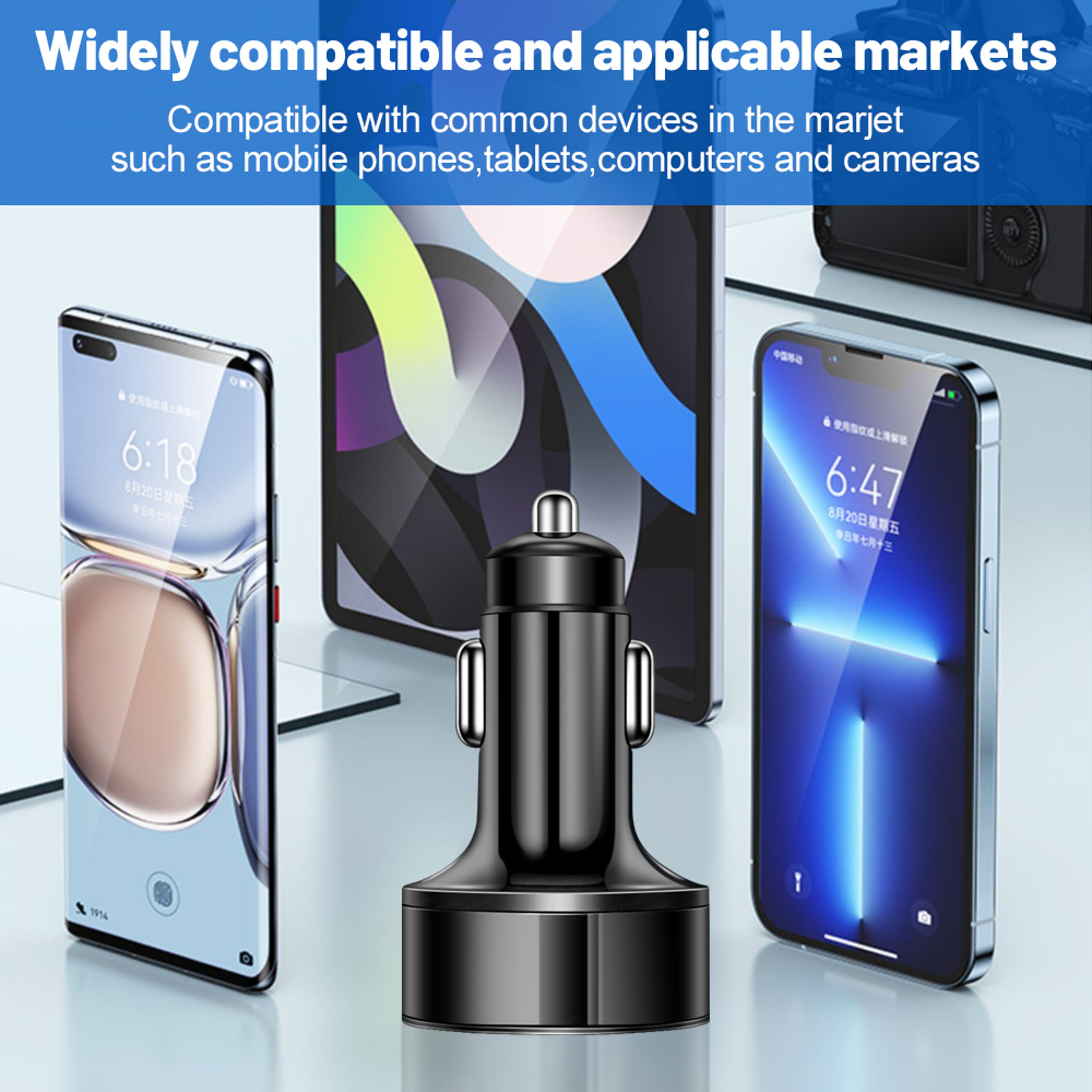Mini USB Car Charge Adapter Fast Charging For IPhone Xiaomi Huawei Mobile Phones In Car 4