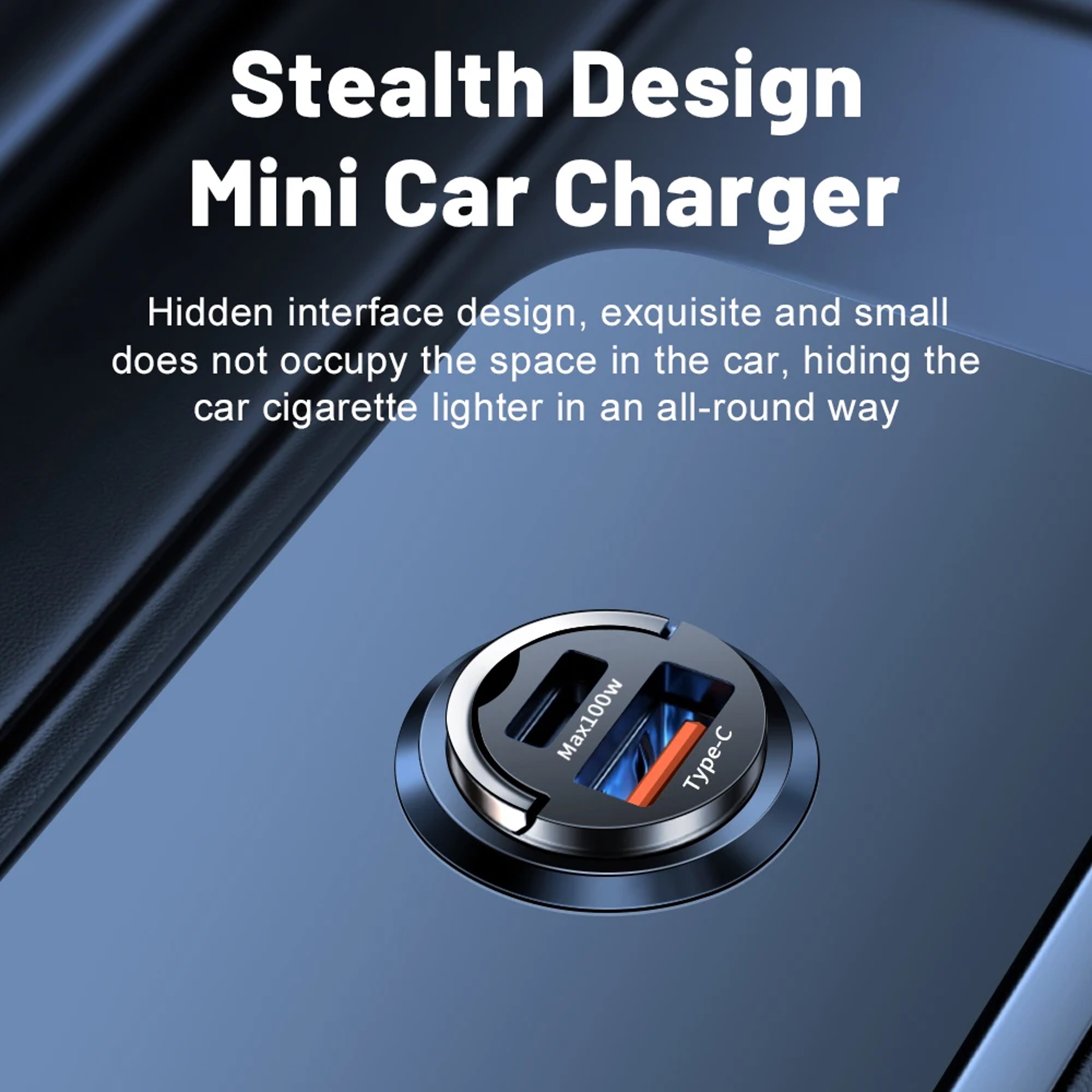 Car Accessories Car Charger Type C PD Dual Ports Phone Adapter For IPhonePro Xiaomi Huawei Samsung 3