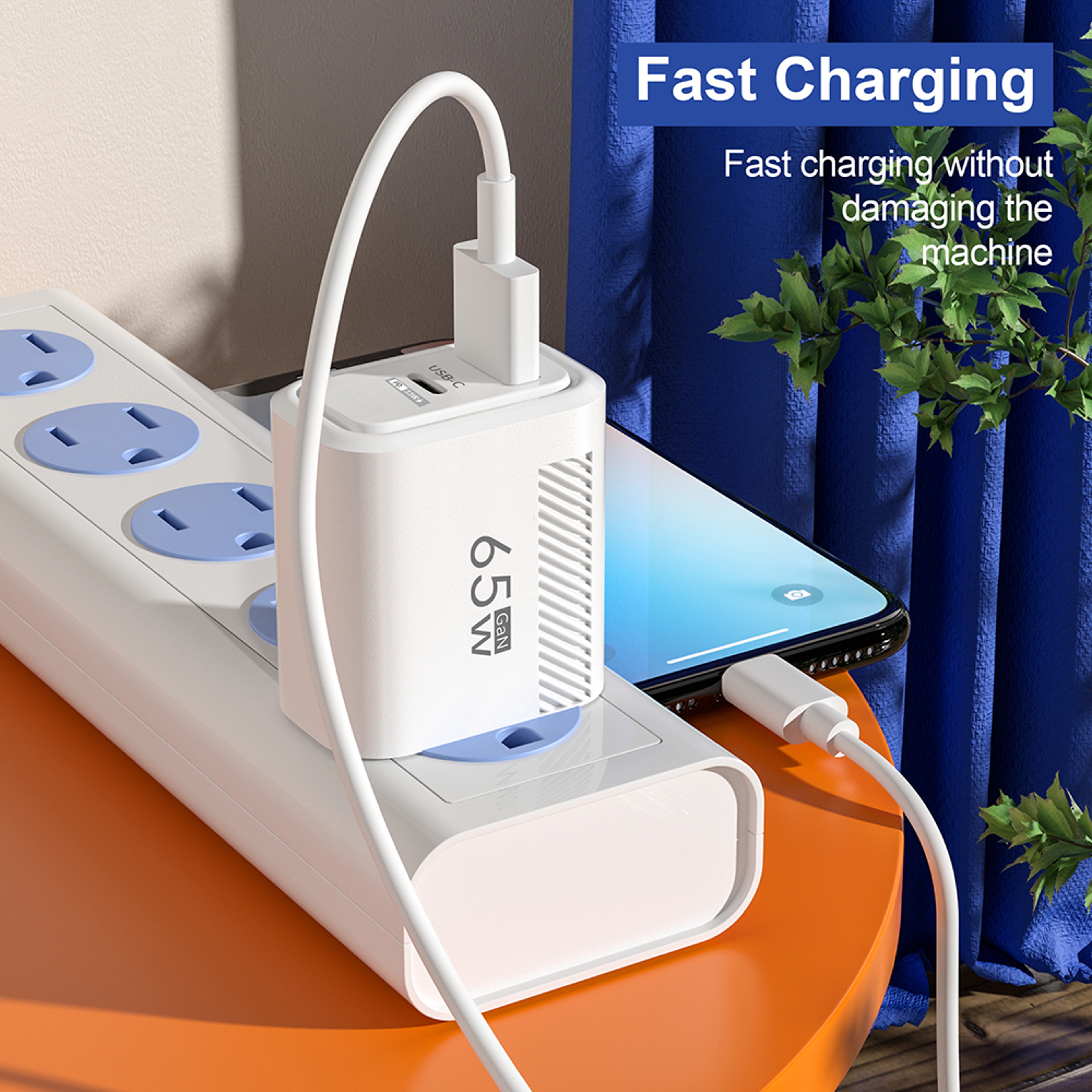 Quick Charge USB Adapter Fast Chargering Adapter For Samsung IPhone Xiaomi Huawei LG 2