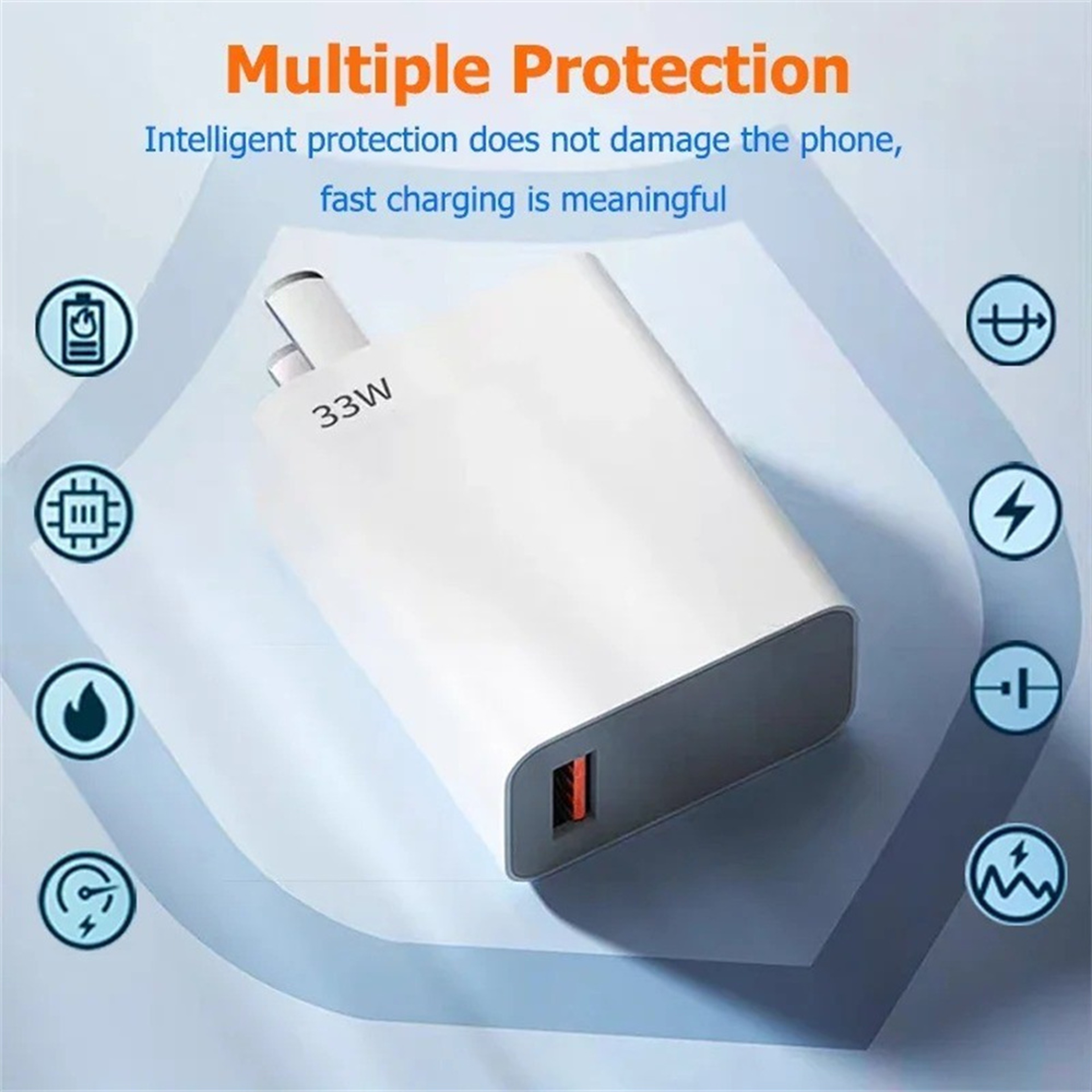 Quick Charge Phone Adapter Wall Charger A Type C Cable For Xiaomi Redmi And IPhone 1