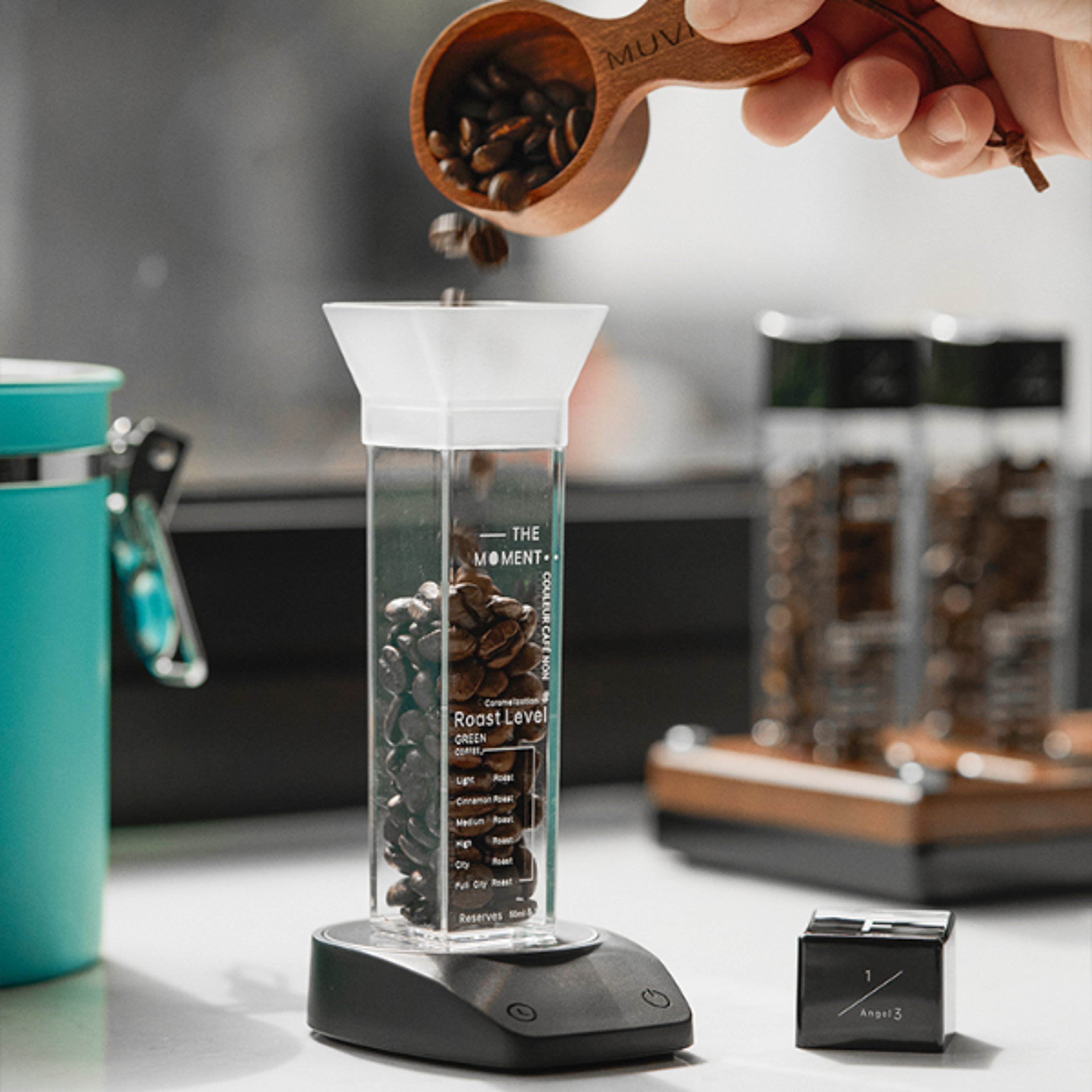 Weighing 01g High Precision Measures Portable Coffee Scale With Powder Receiving Cup