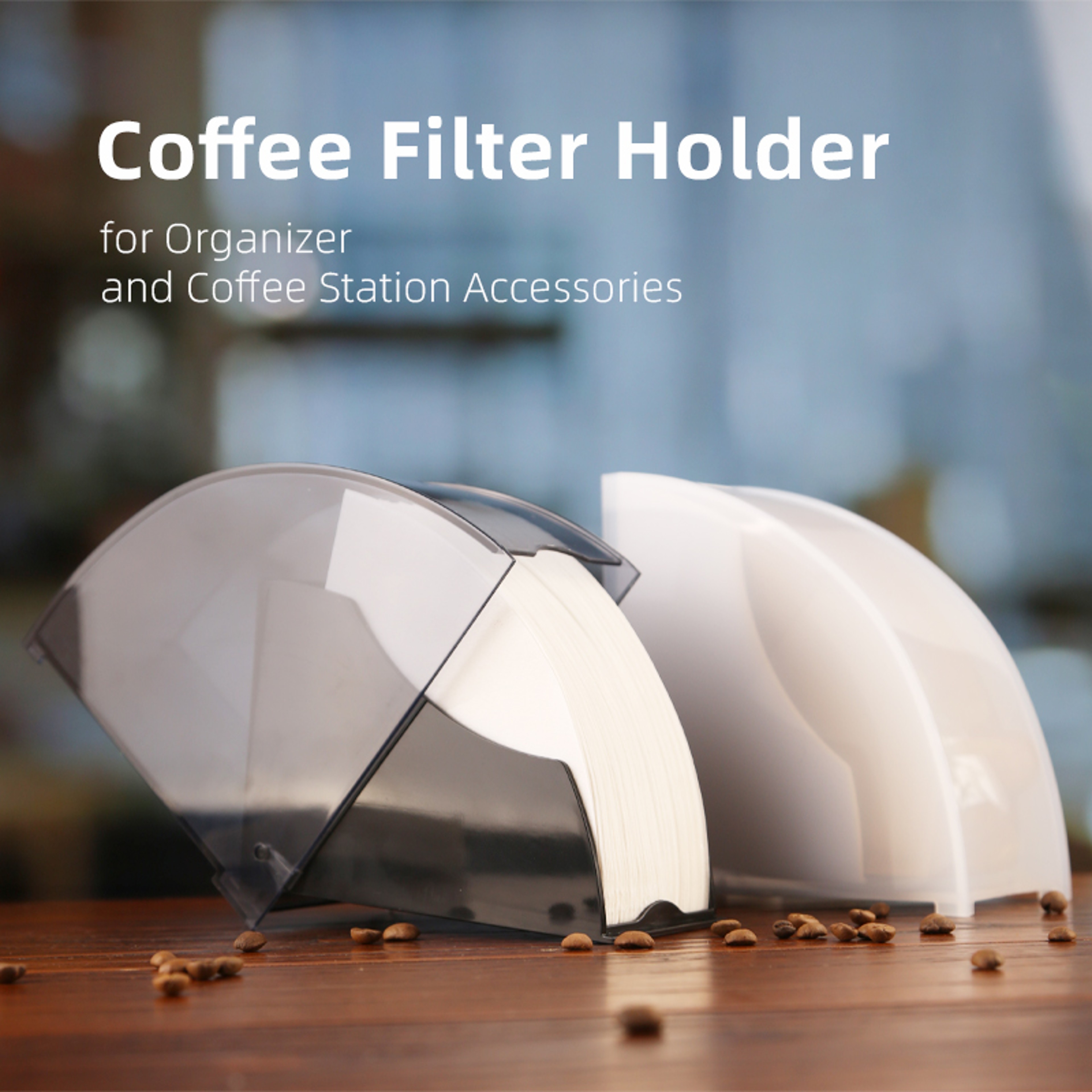 Dustproof Storage Box Coffee V Filter Paper Holder 0