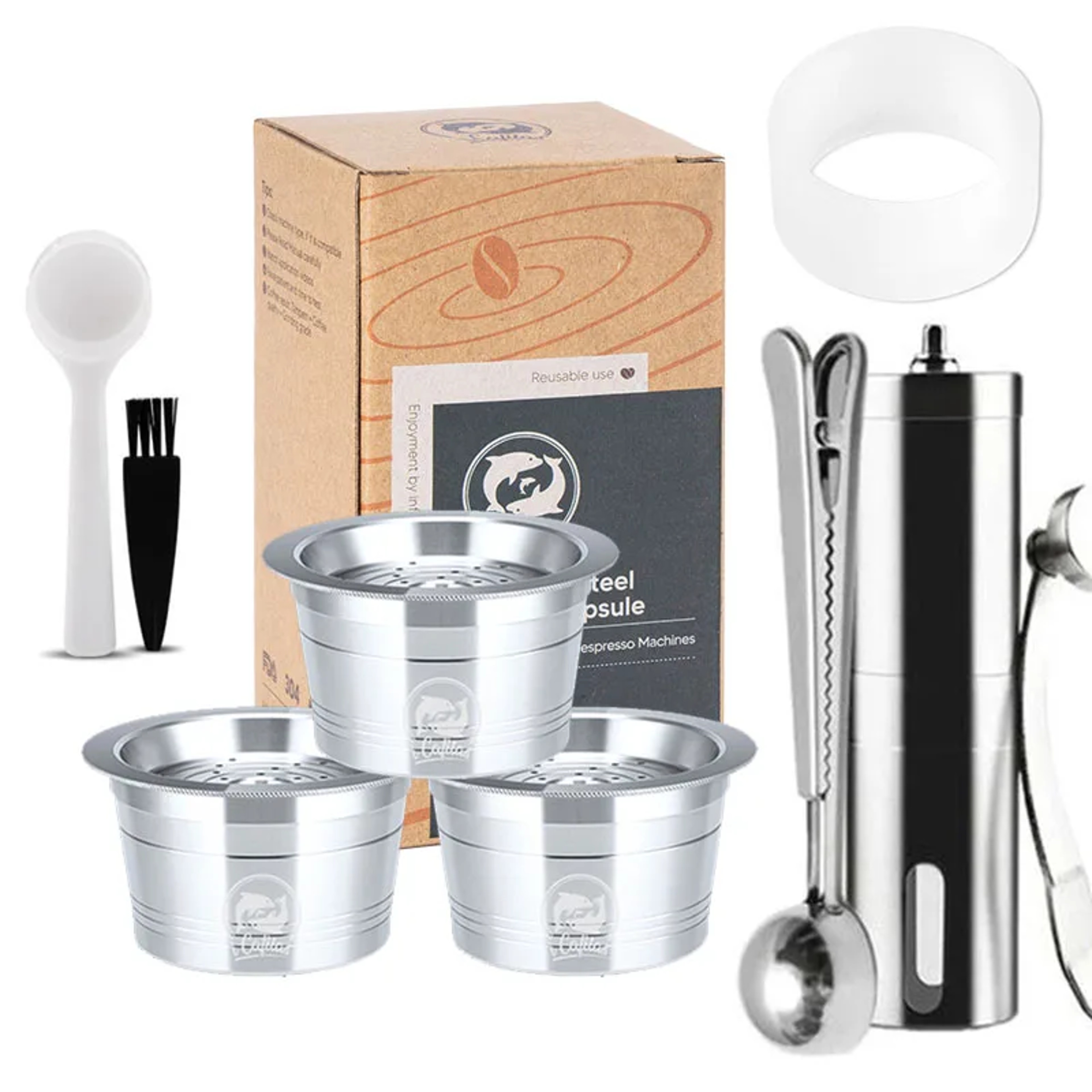 Reusable Steel Coffee Capsules For Cafissimo PUREK FEE Caffitaly And Tchibo Machines Ecofriendly An 0
