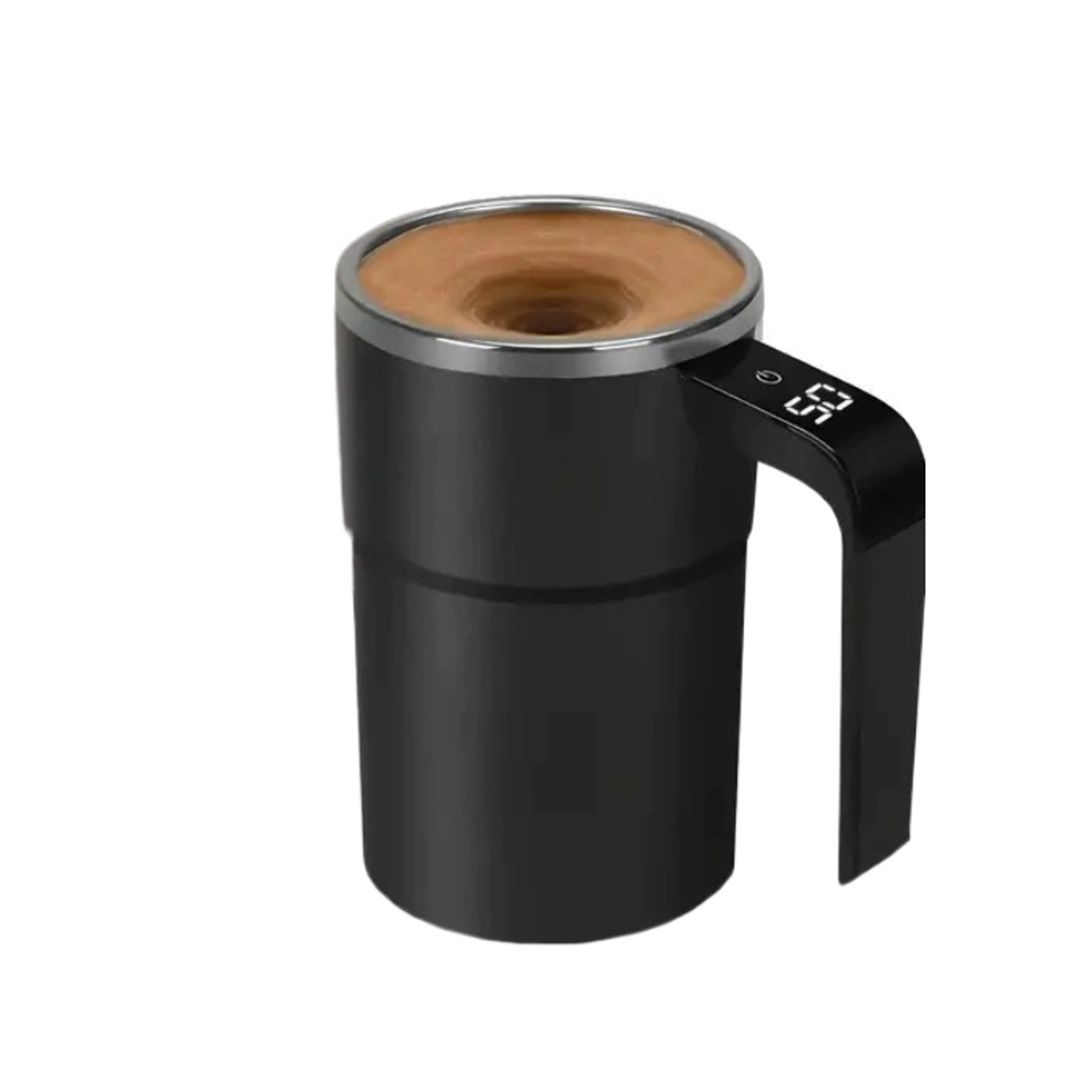 USB Rechargeable Thermal Cup, Stirring Magnetic Mug with LCD Screen, Reusable Coffee Accessories for Home Office – view 7
