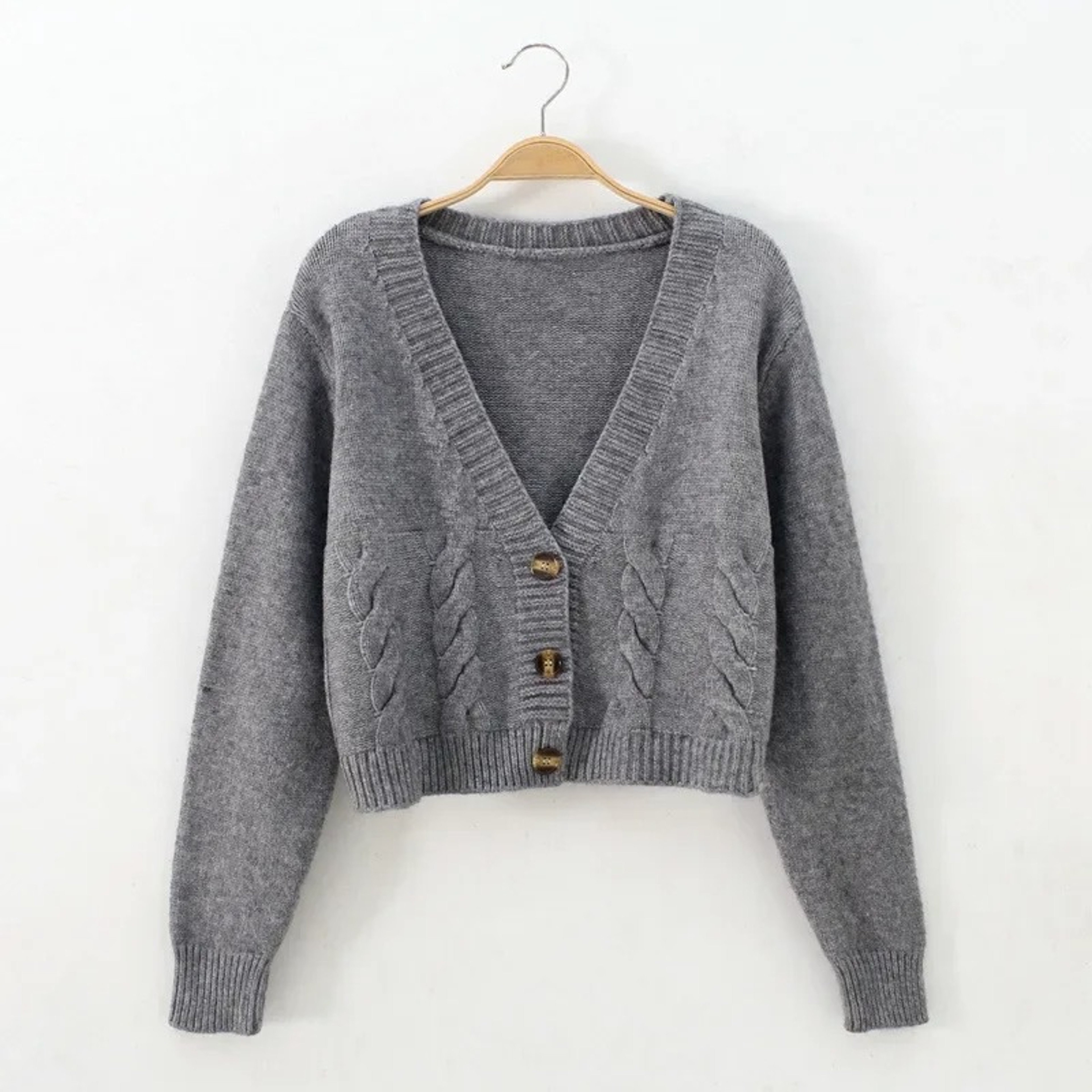 Long Sleeve Twist Knitted Sweater Cardigan Women Coats Autumn Winter Warm Korean Fashion Jacket – view 2