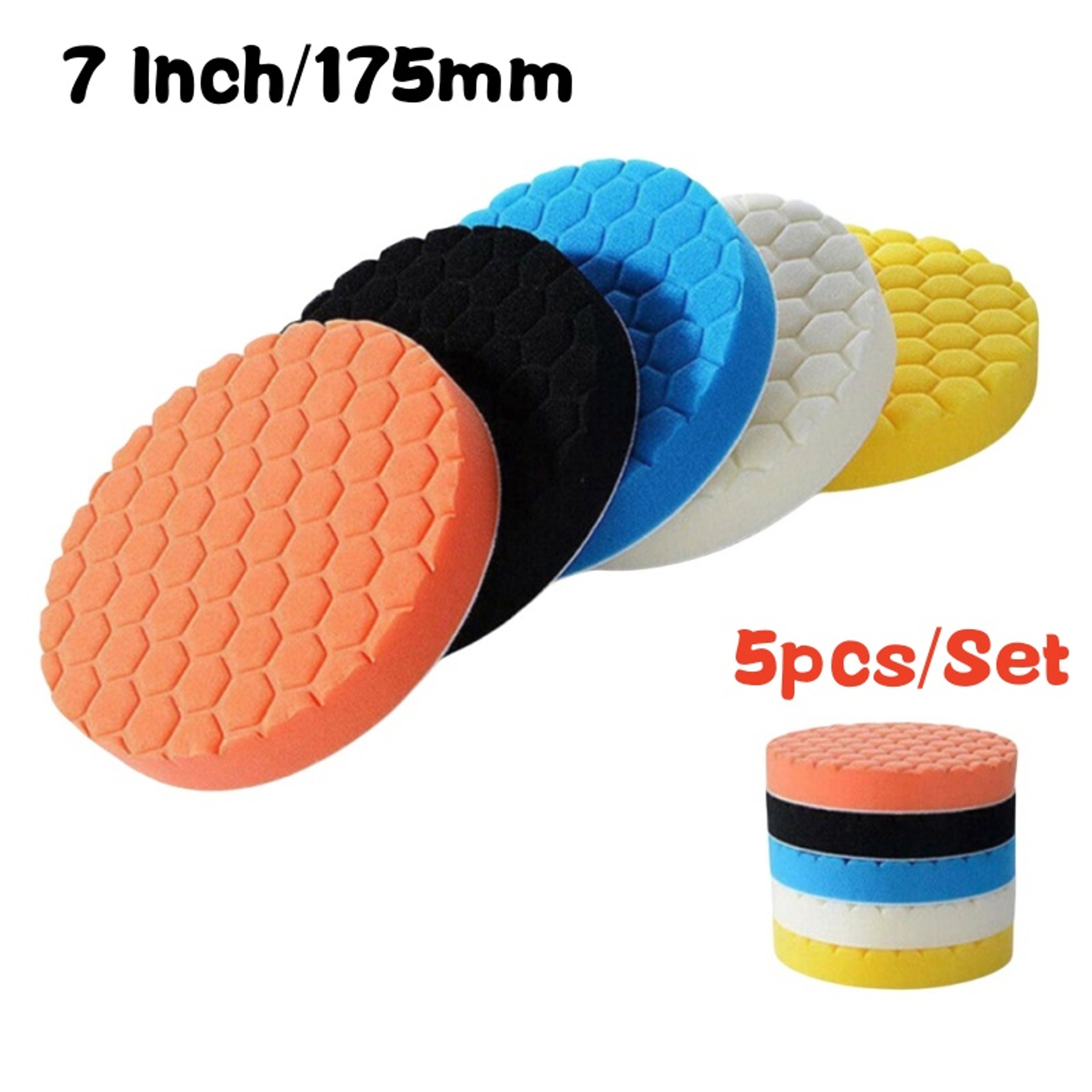 Auto Self-Adhesive Car Polishing Pad Kit, Buffing Waxing Sponge Wheel Polishing Pad for Drill – view 11