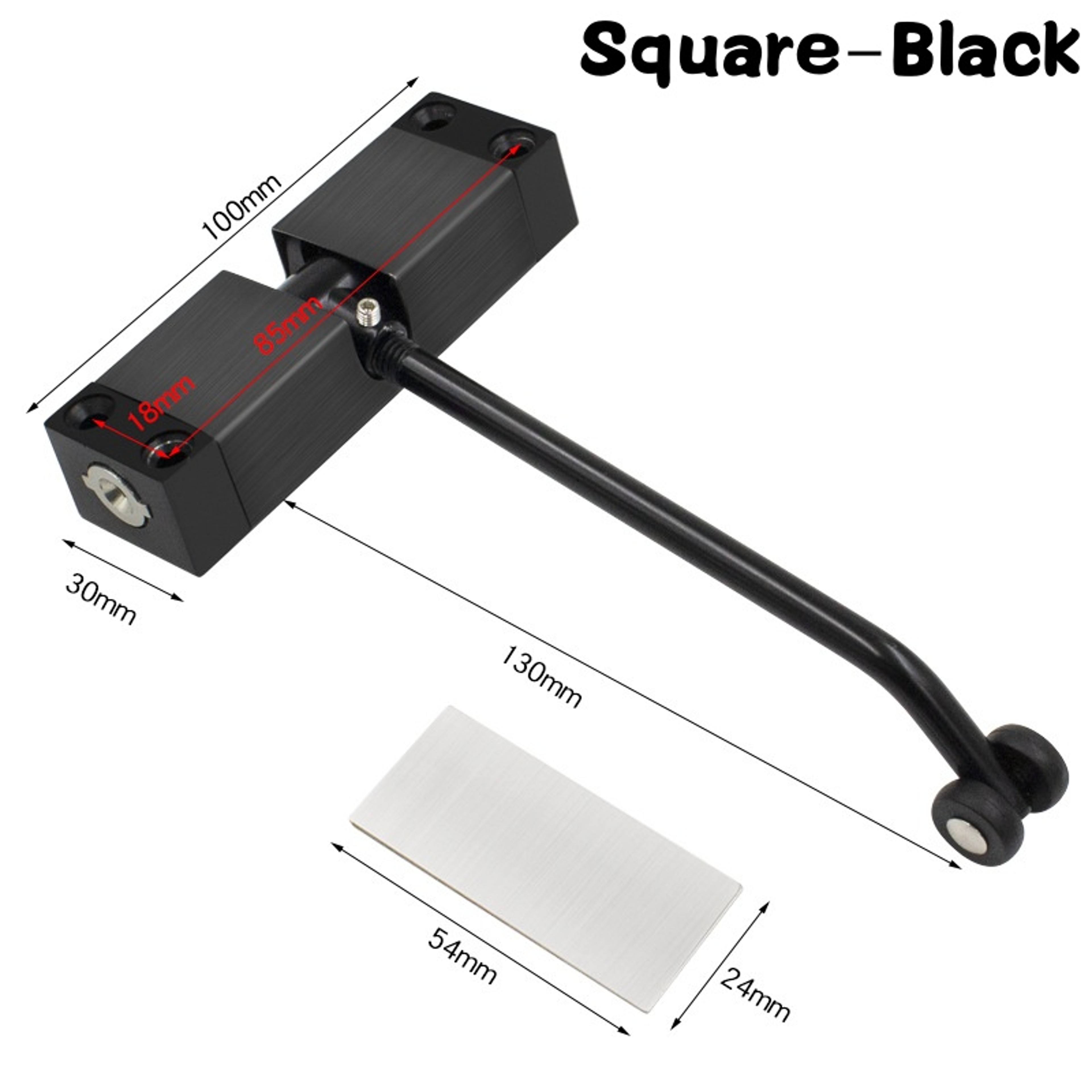 Durable Metal Door Closer Adjustable Heavy Duty Safety Spring For Quiet Hinged Doors 6