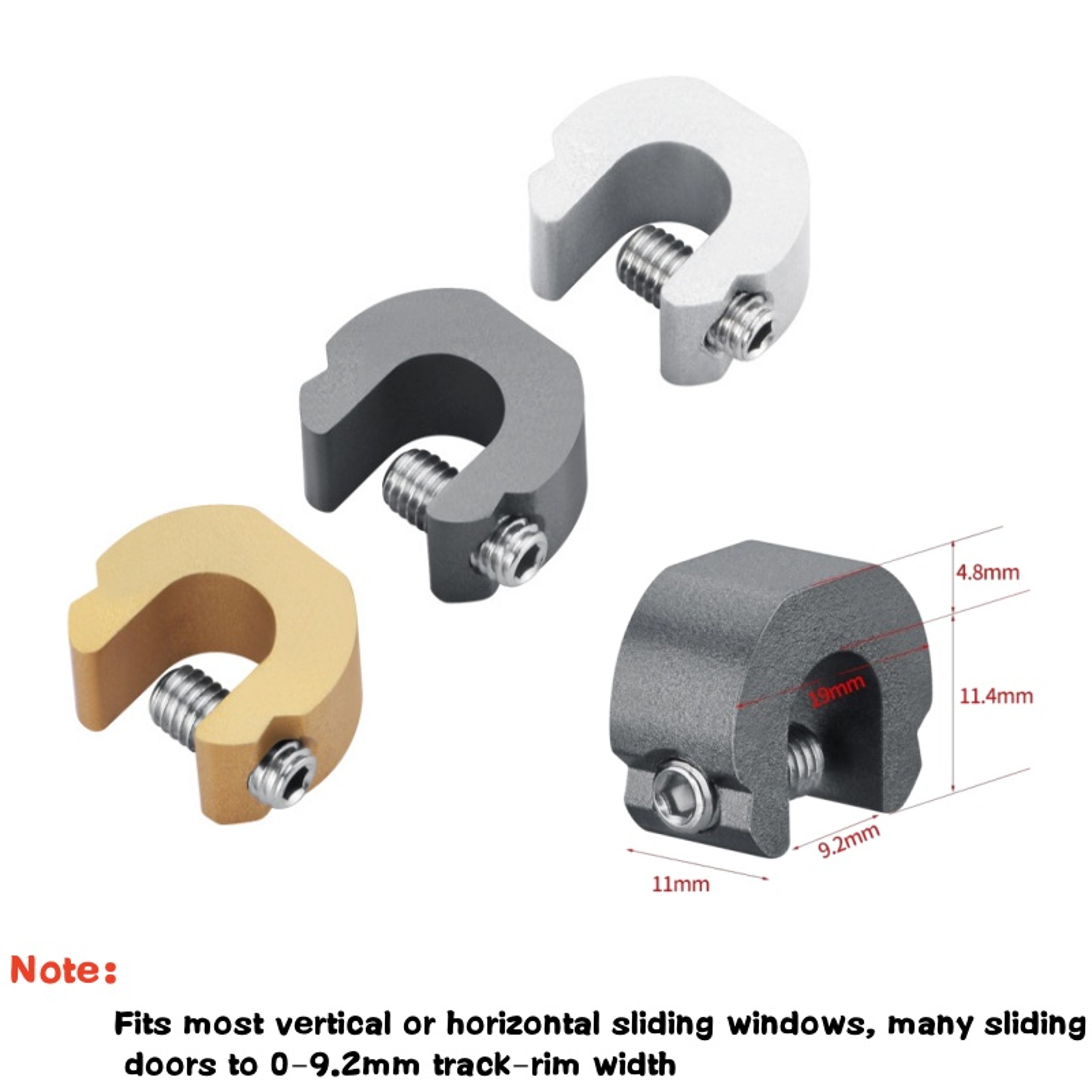 Sliding Door Window Limiter Antitheft Window Lock Stopper Sliding Sash Stopper Child Safety Locks 4