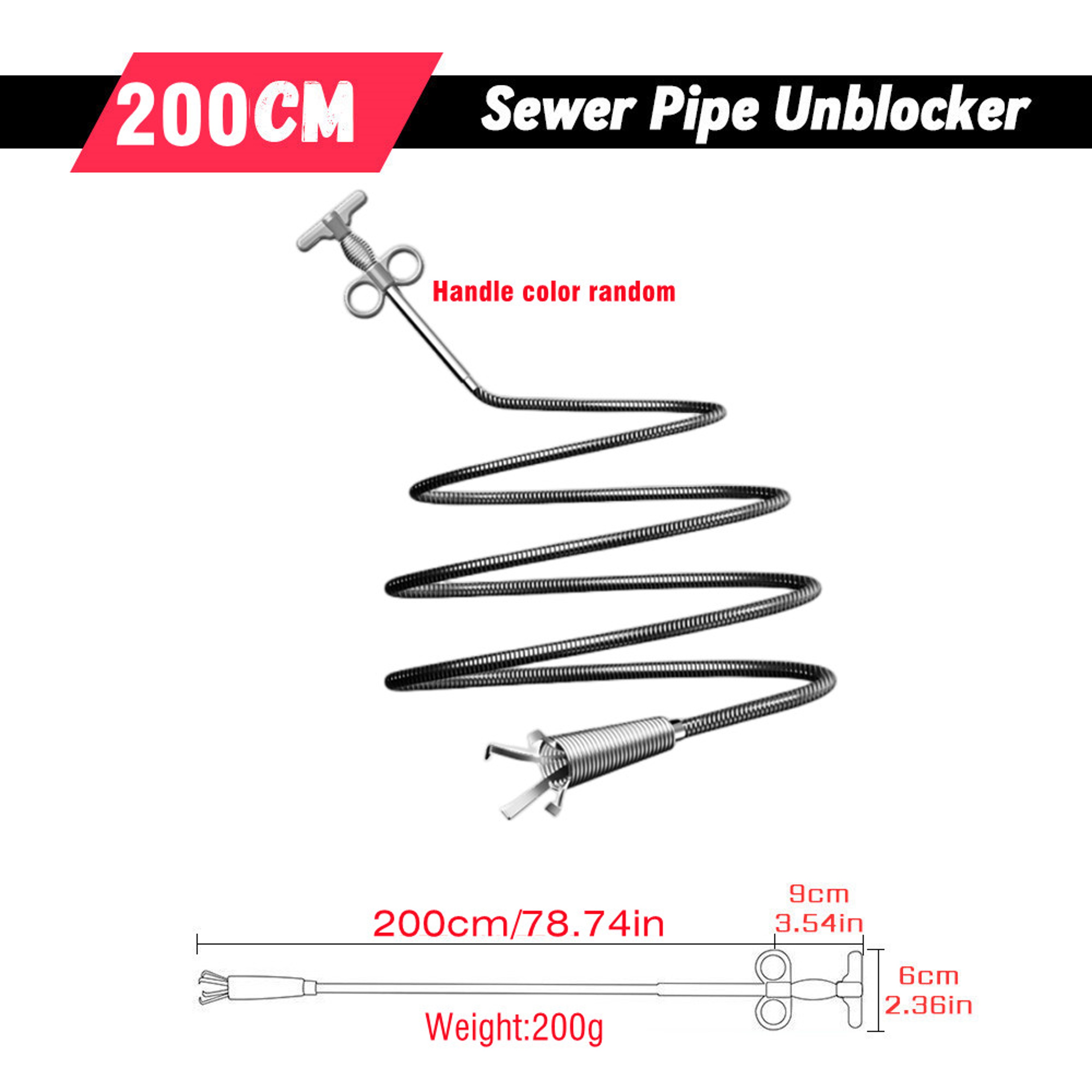 Spring Pipe Dredging Tool for Kitchen, Bathroom, and Sewer Cleaning, Pipe Unblocker Snake – view 7
