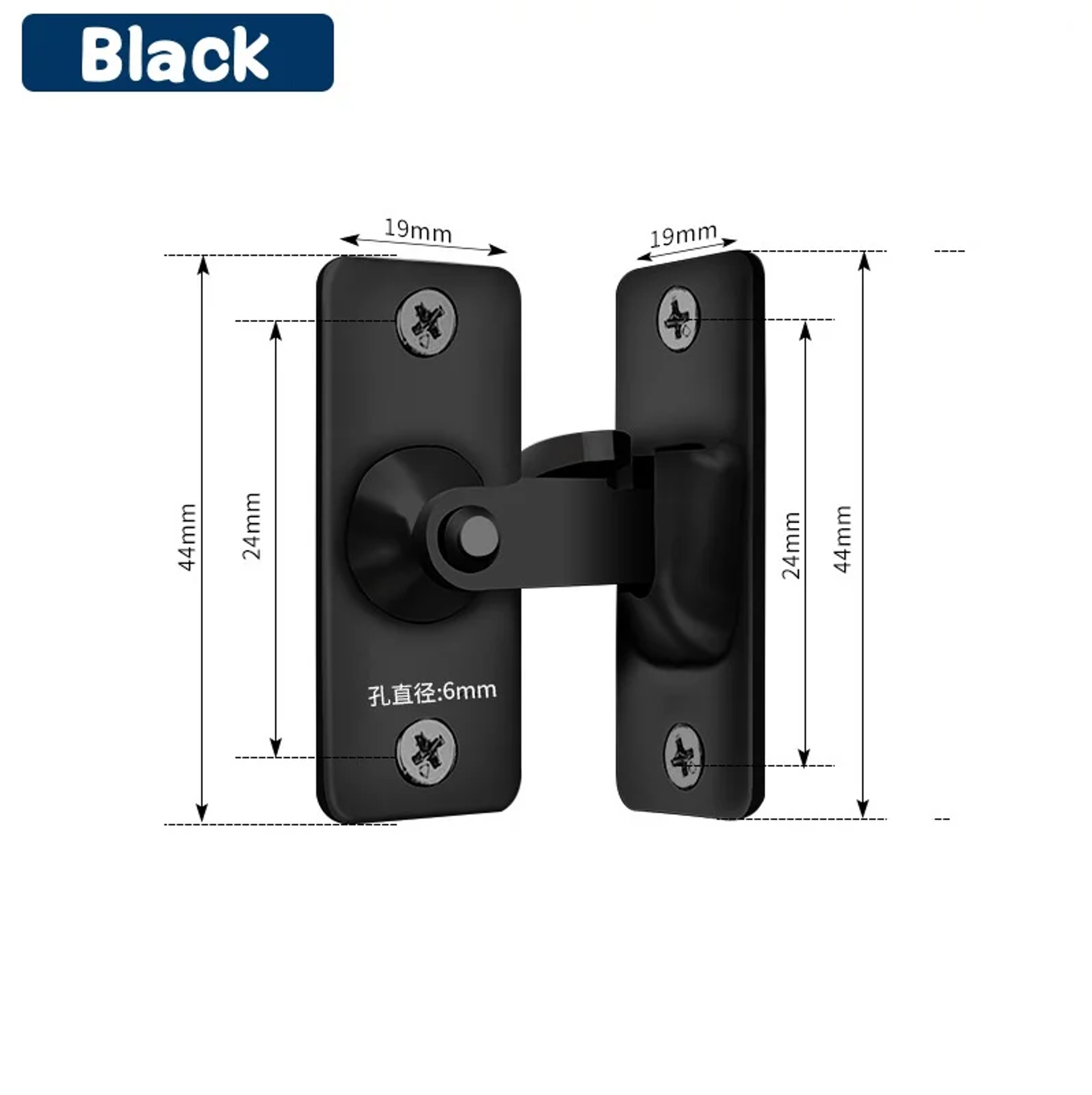 Stainless Steel Gate Hardware, Latch Gate Latches Safety Door Lock for Barn and Wood Fence – view 7